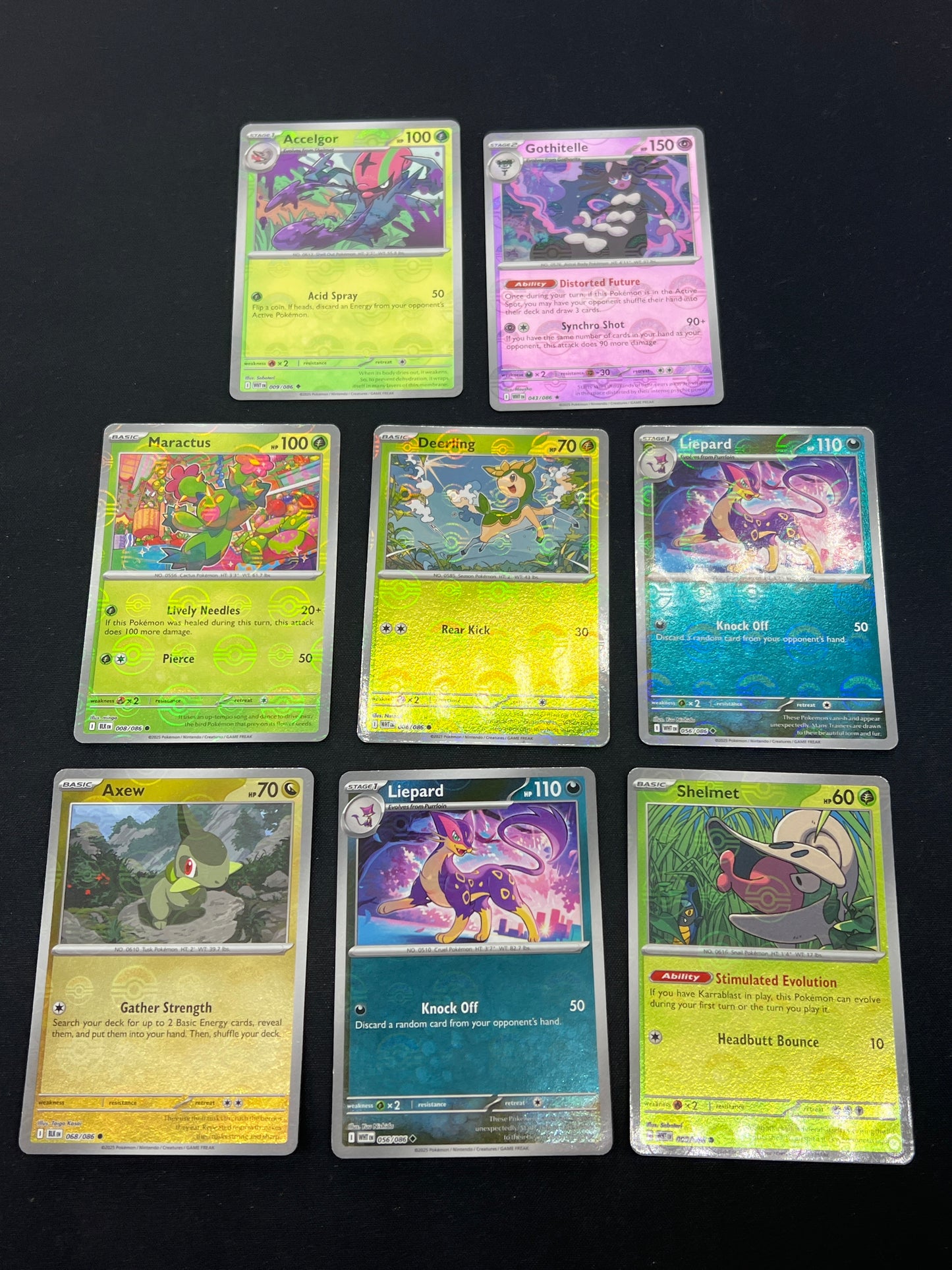 Auction Lot 383: Pokemon Cards Lot of 7 Black Bolt White Flare Pokeball Holos Conditions Vary