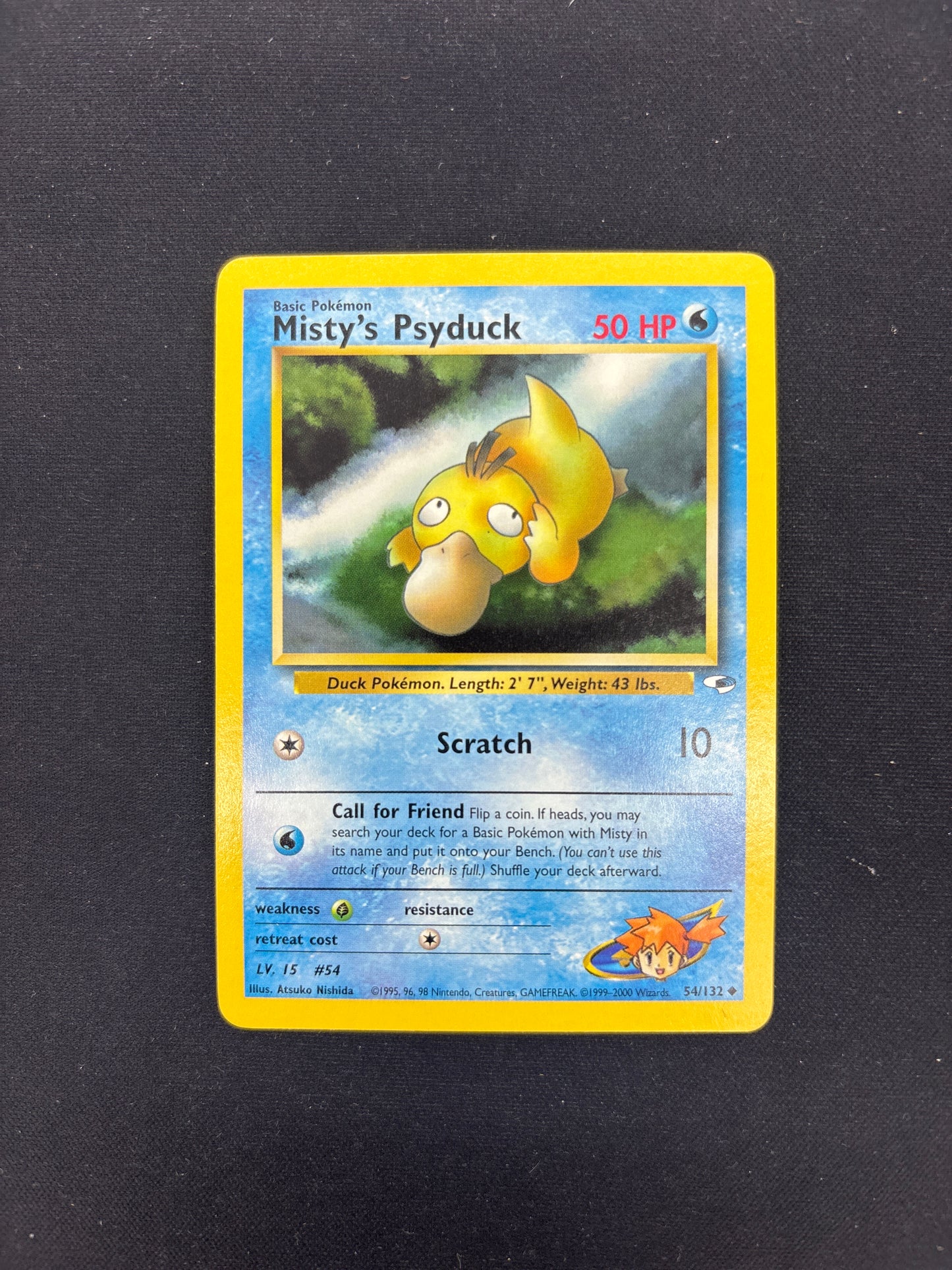 Auction Lot 178: Pokemon Card Misty's Psyduck Gym Heroes Conditions Vary