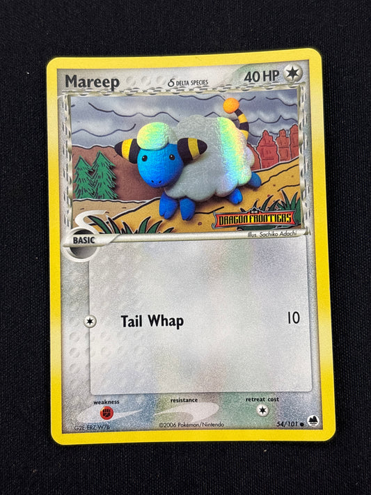 Auction Lot 32: Mareep Stamped Holo Pokemon EX Dragon Frontiers Card Conditions Vary