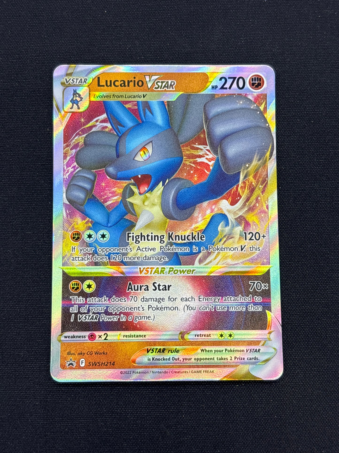 Auction Lot 166: Pokemon Card Lucario SWSH Promo Conditions Vary