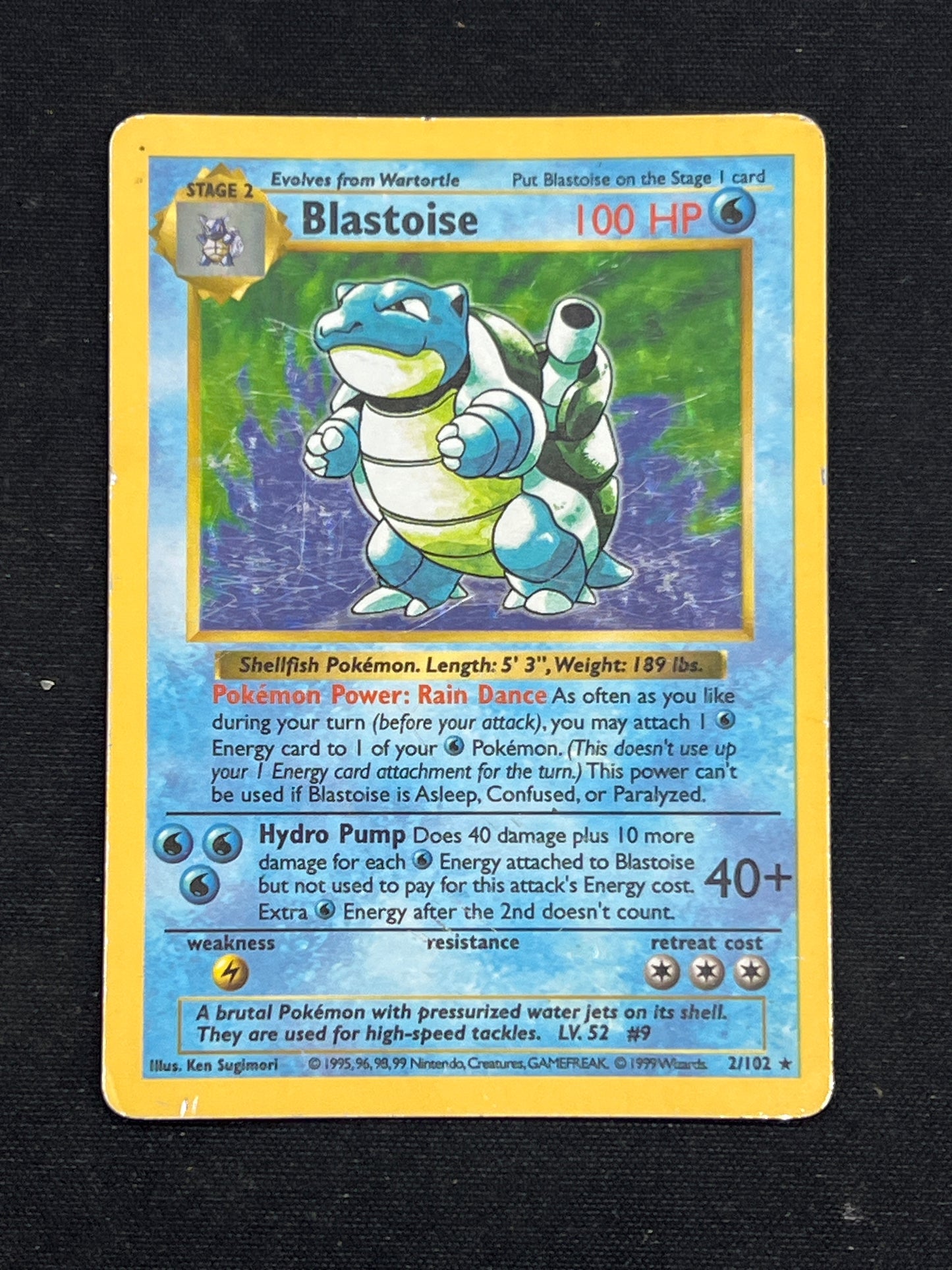 Auction Lot 390: Pokemon Cards Blastoise Shadowless Base Set Card Conditions Vary