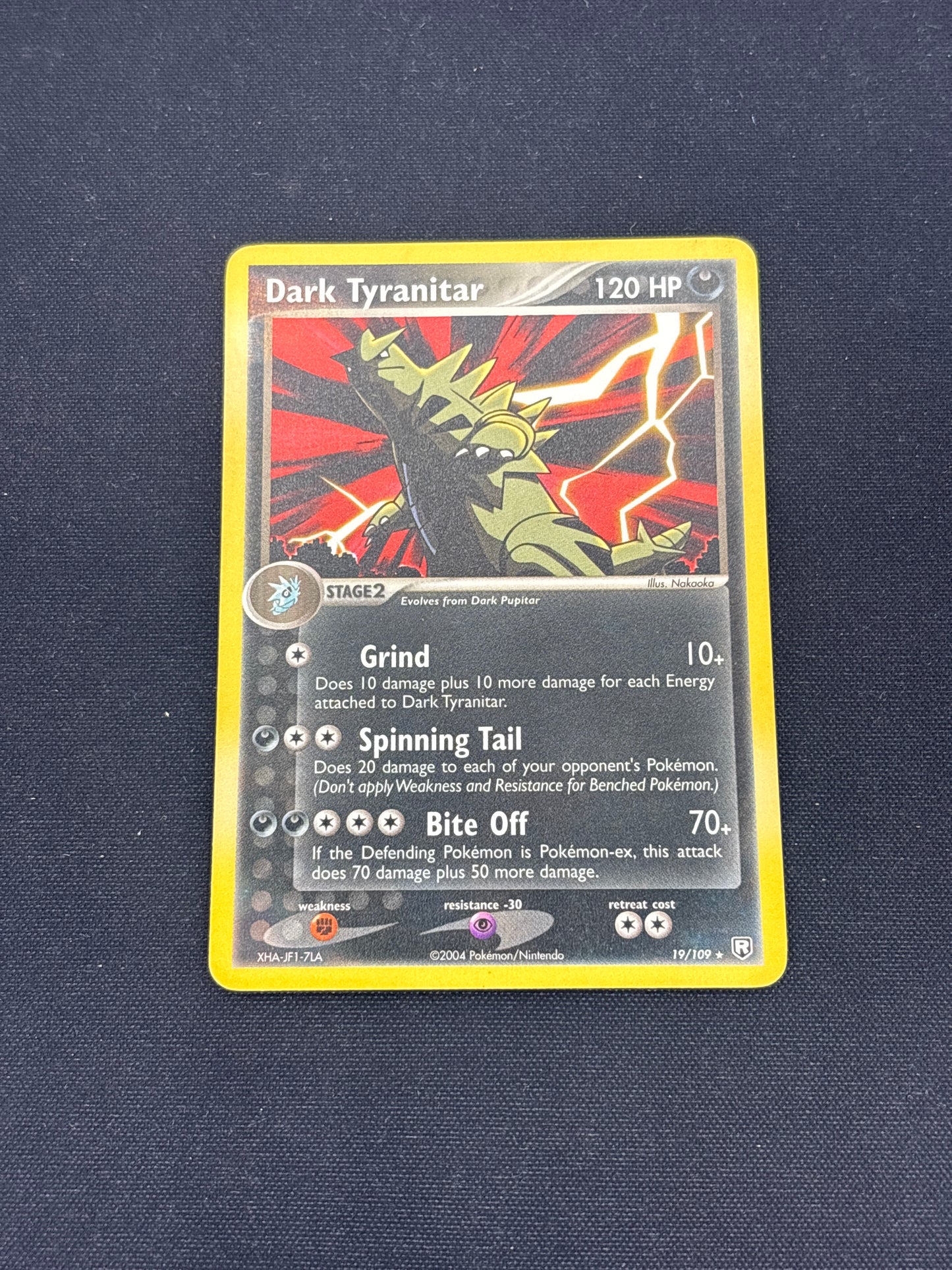 Auction Lot 267: Pokemon Cards Dark Tyranitar Non Holo Rare Condition Vary
