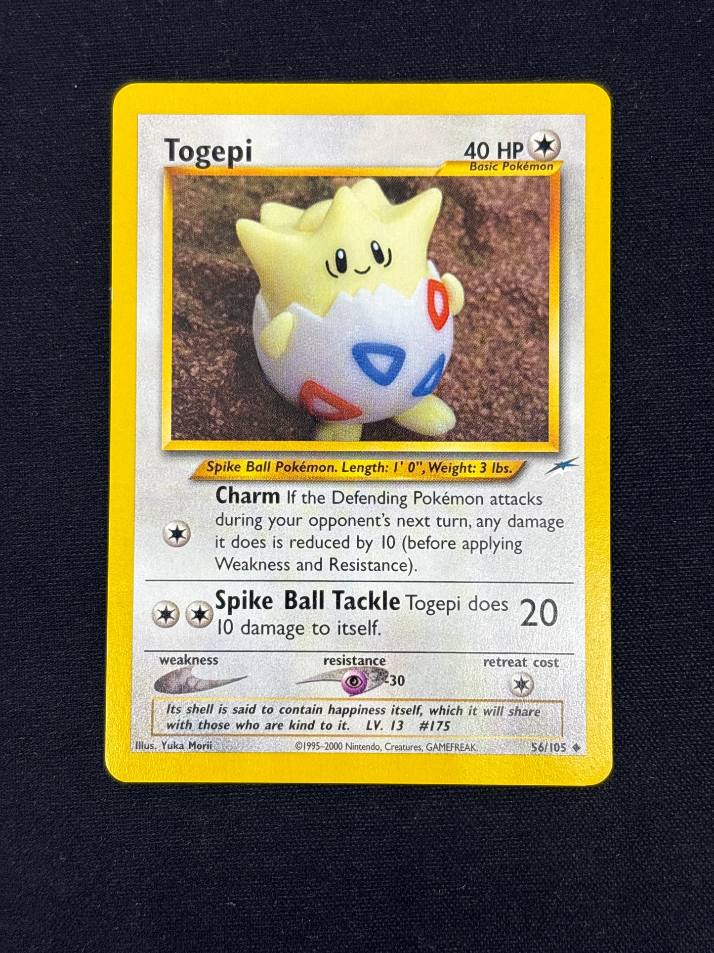 Auction Lot 247: Pokemon Cards Togepi Neo Destiny Conditions Vary