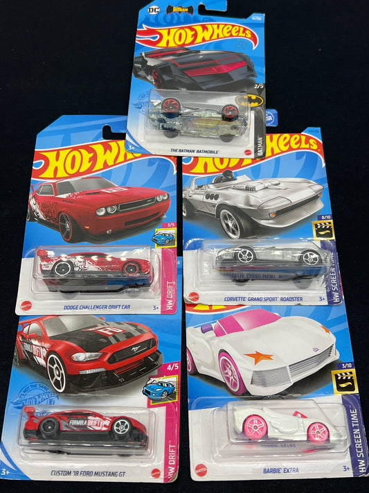 Auction Lot 14: Hot Wheels Assorted Lot of 5 HW Drift and Screen Time