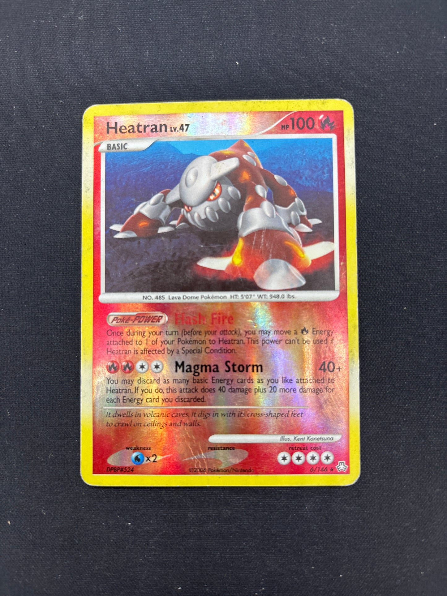 Auction Lot 281: Pokemon Cards Heatran Reverse Holo Rare DP Legends Awakened Conditions Vary