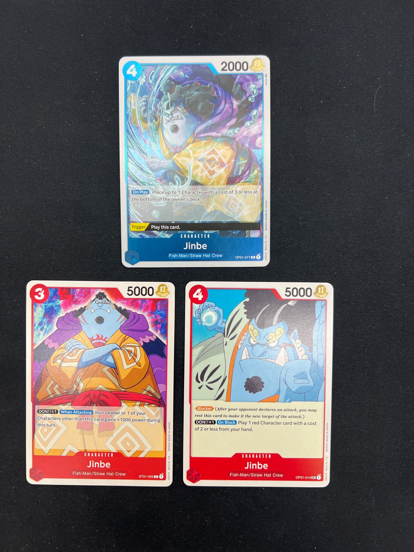 Auction Lot 143: One Piece TCG Lot of 3 Cards Conditions Vary