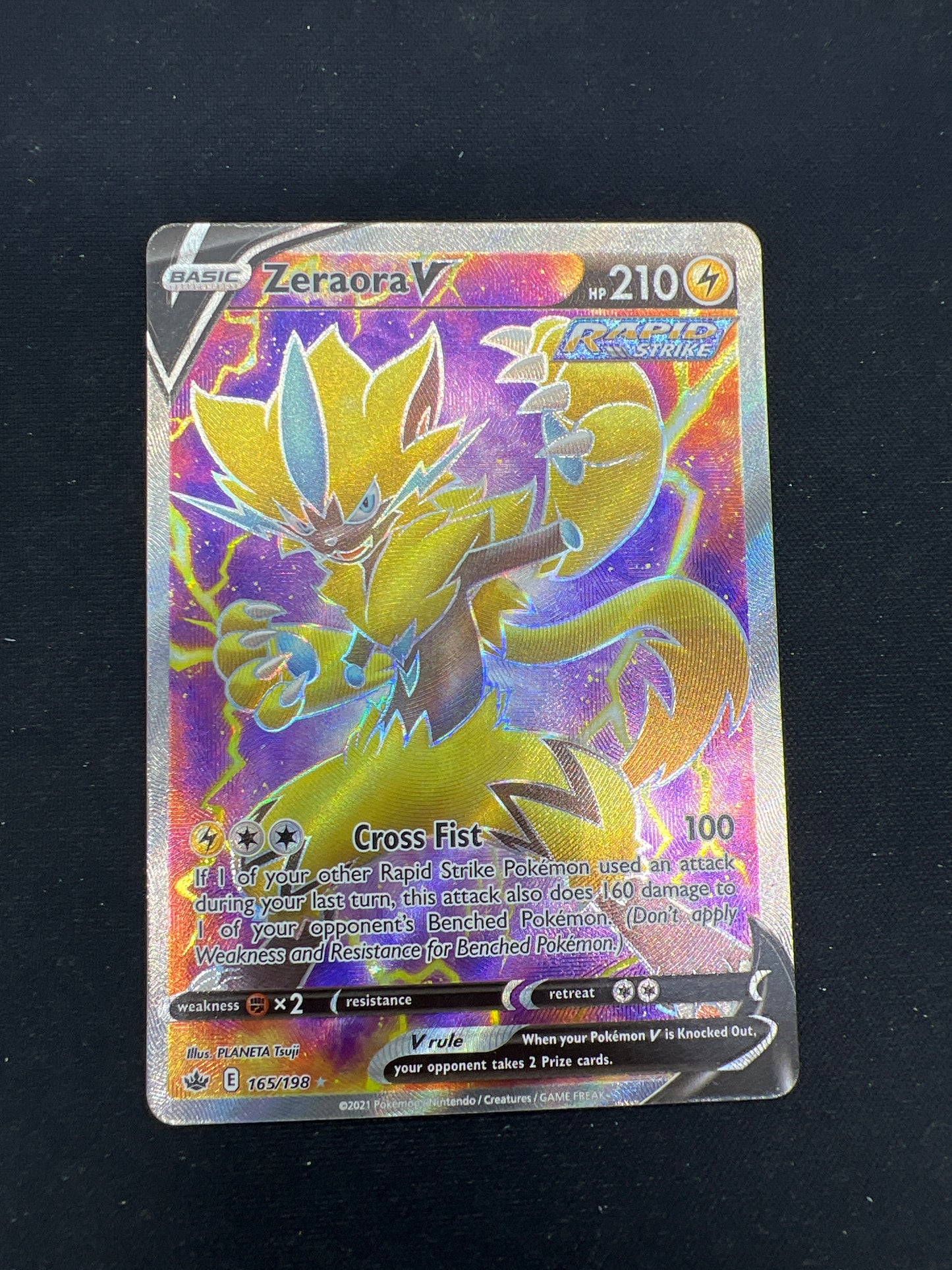 Auction Lot 203: Pokemon Cards Zeraora V Full Art SWSH Chilling Reign Conditions Vary