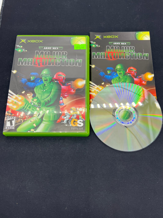 Auction Lot 130: XBOX Video Game Army Men Major Malfunction CIB