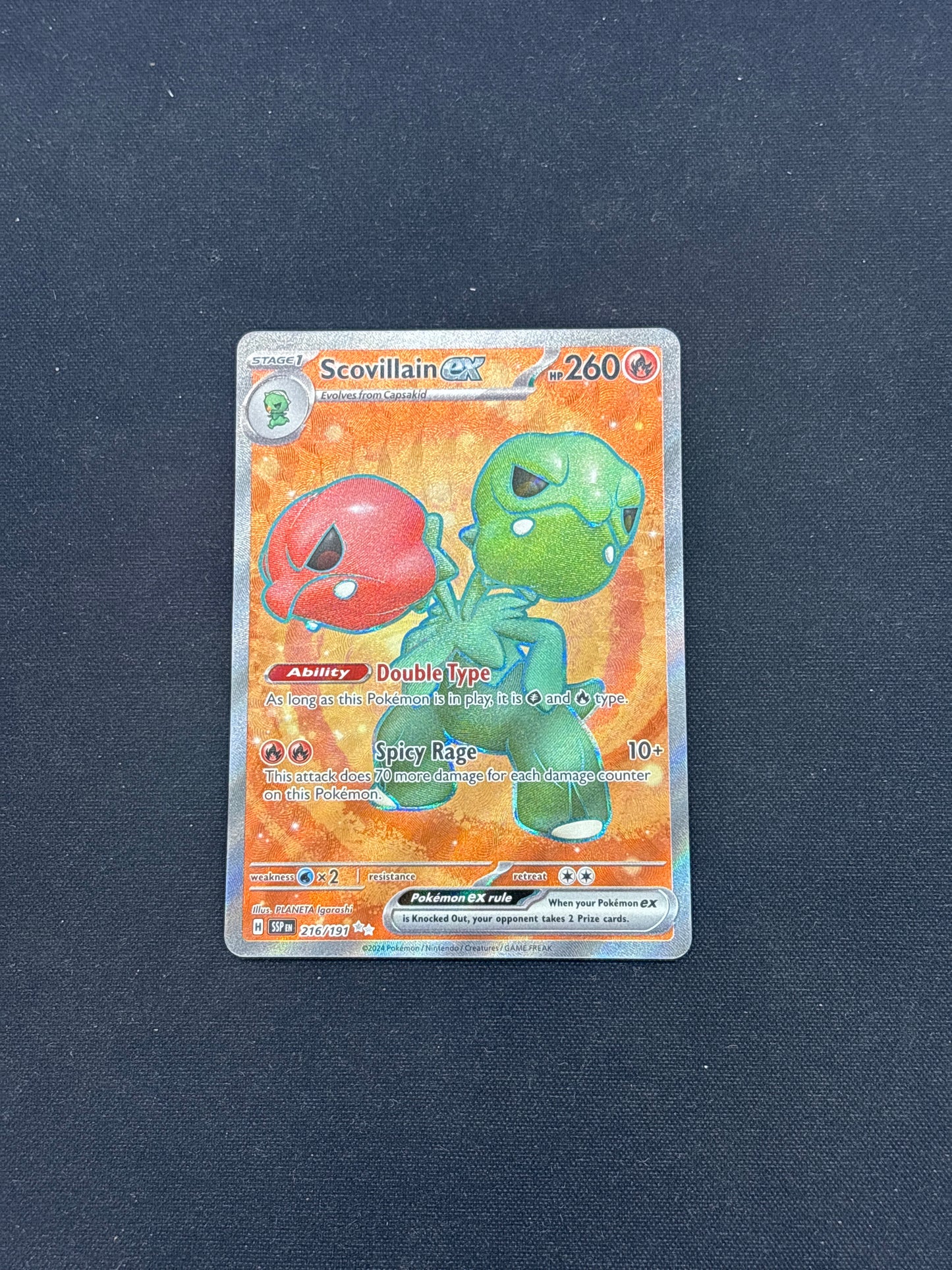 Auction Lot 95: Pokemon Cards Scovillain EX Full Art Condition Vary