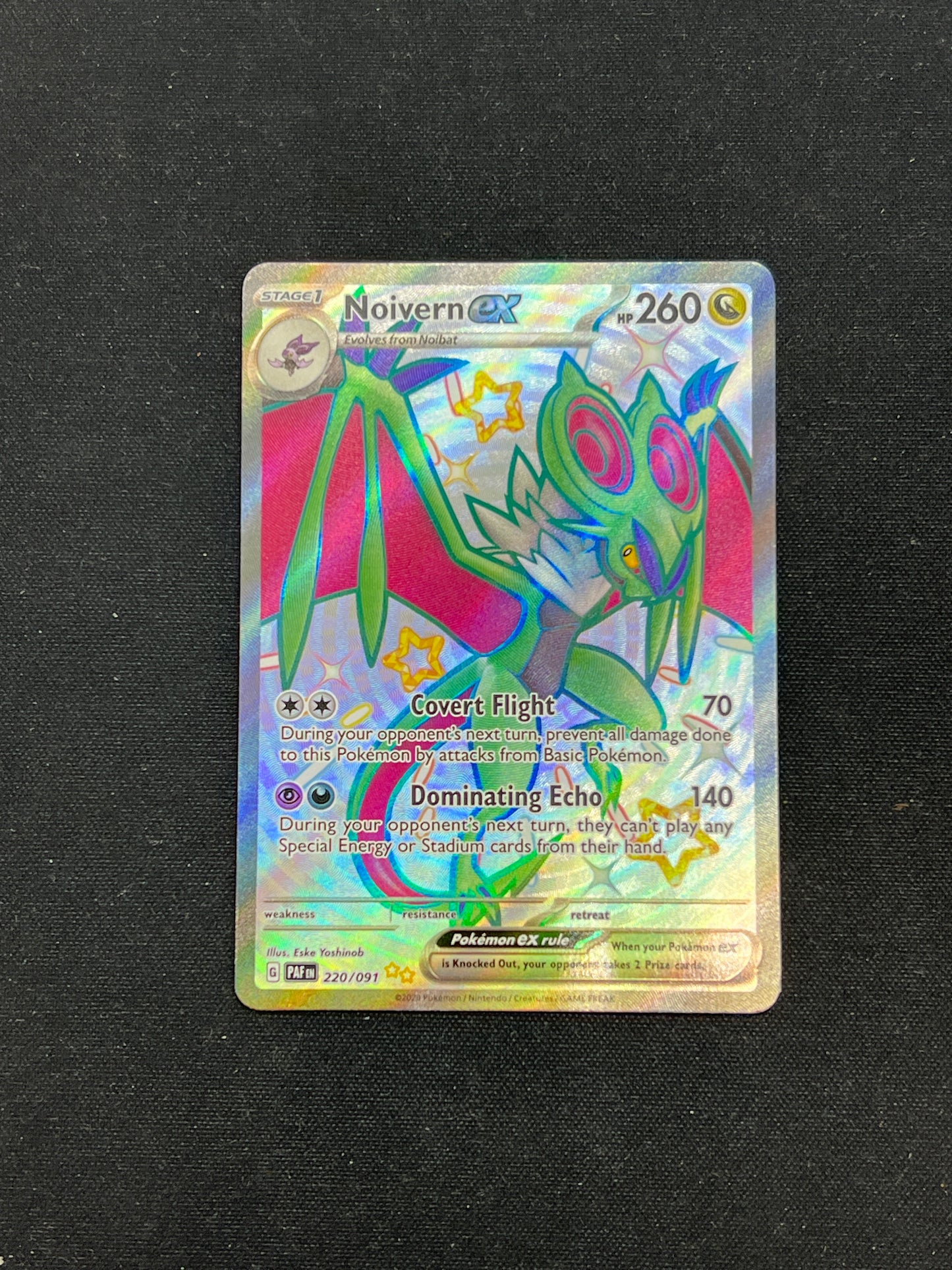 Auction Lot 323: Pokemon Cards Noivern EX Shiny Paldean Fates Conditions Vary