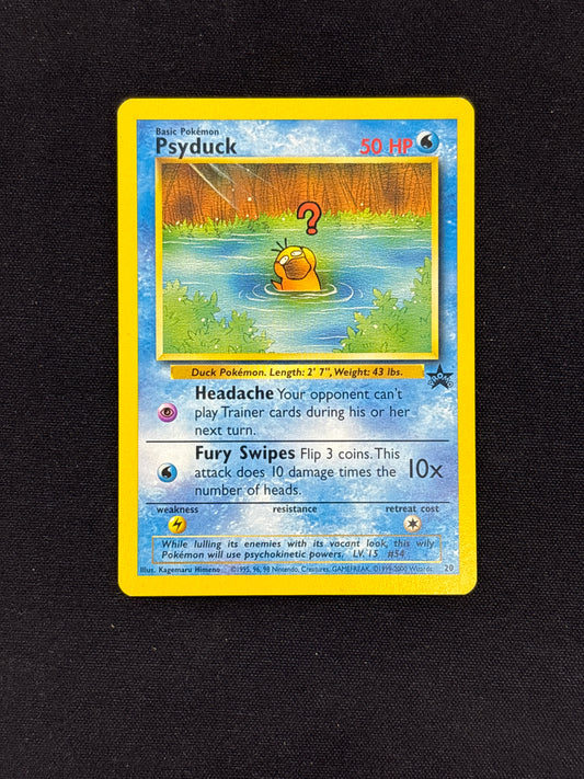 Auction Lot 101: Pokemon Card Psyduck WOTC Black Star Promo Conditions Vary