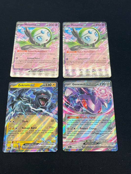 Auction Lot 347: Pokemon Cards Lot of 4 Assorted EX Black Bolt Conditions Vary