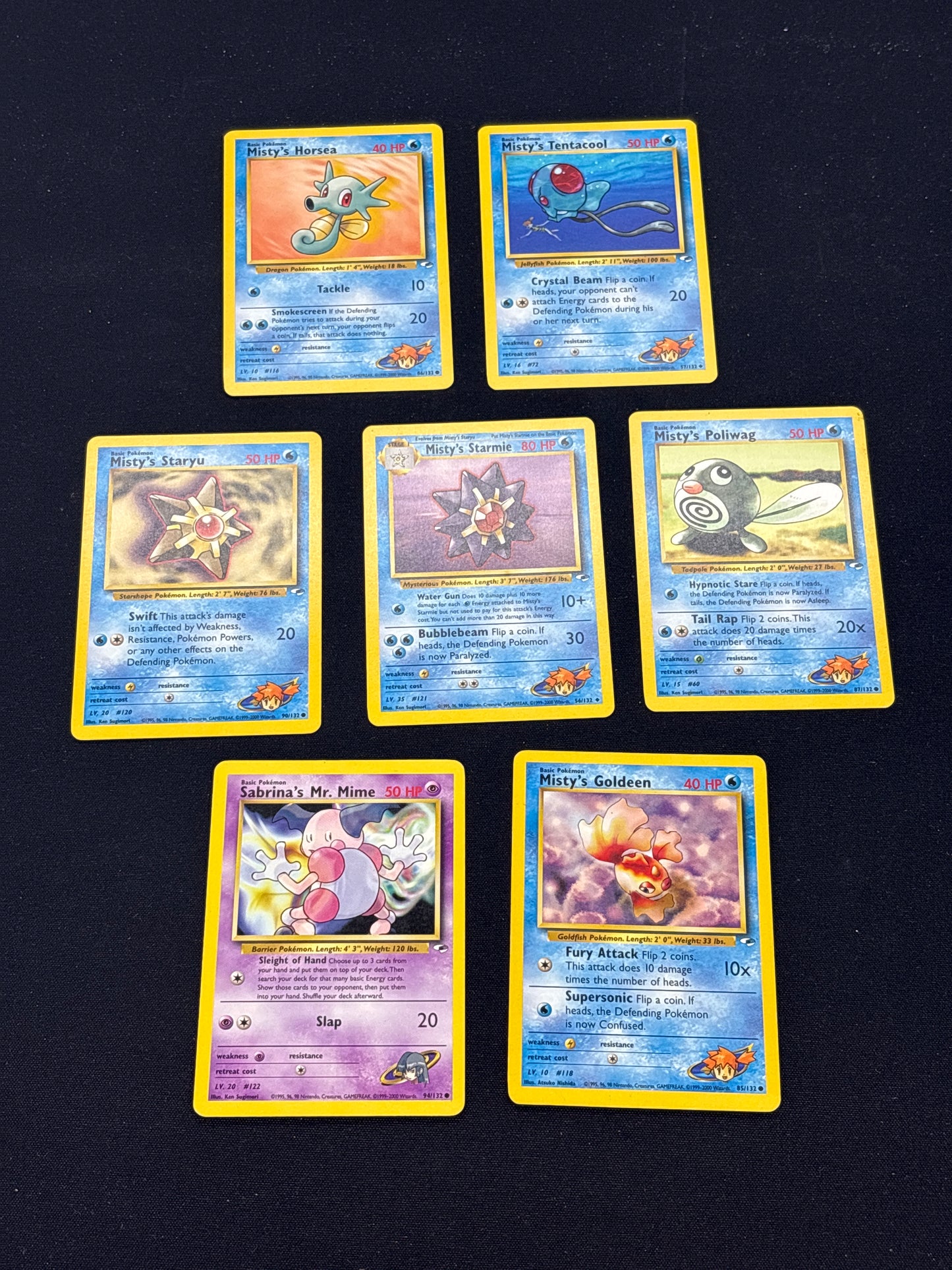 Auction Lot 46: Pokemon 7 Card Lot Gym Challenge Conditions Vary