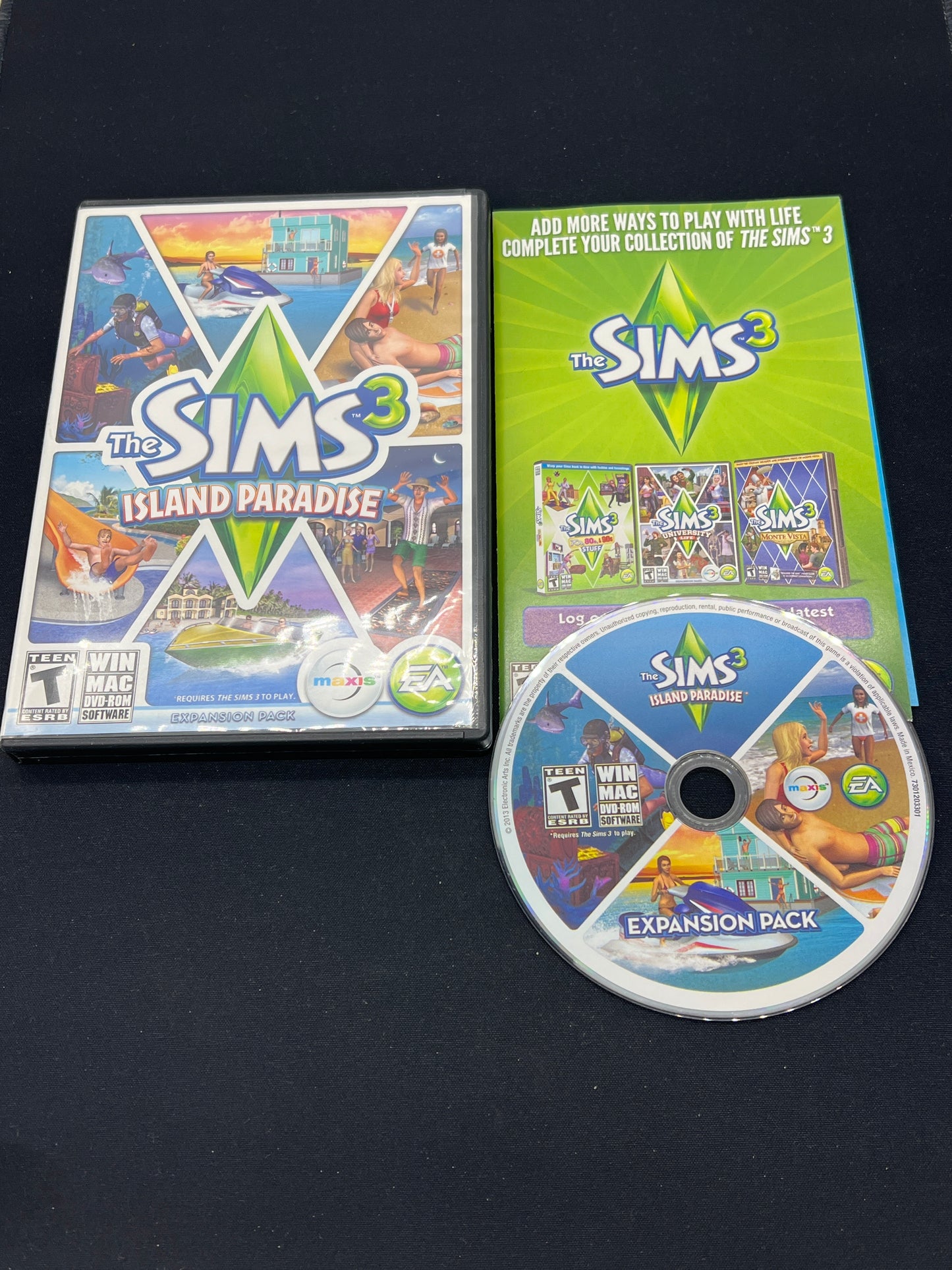 Auction Lot 99: PC Games The Sims 3 Island Paradise CIB