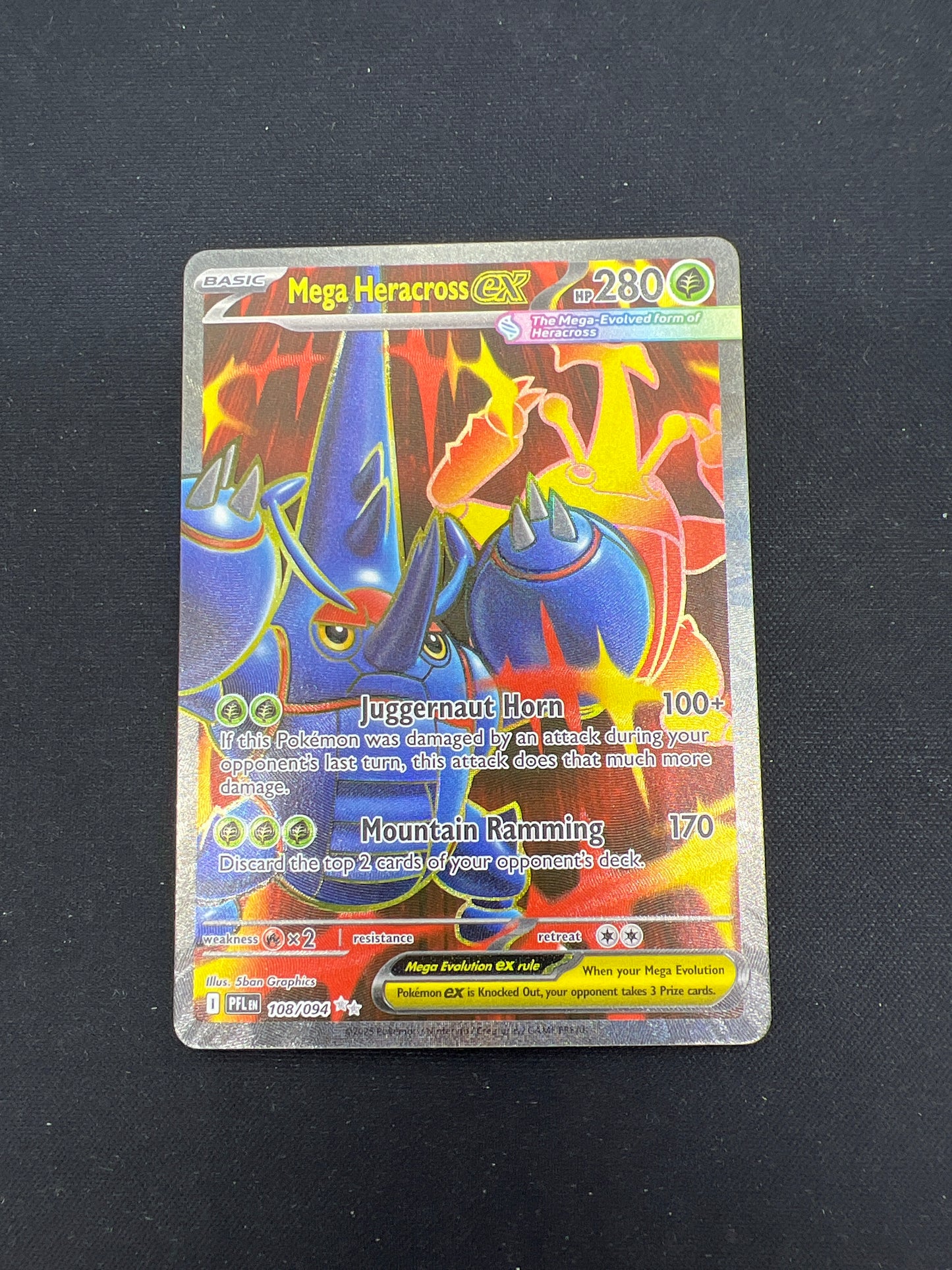 Auction Lot 265: Pokemon Cards Mega Heracross EX Full Art Conditions Vary