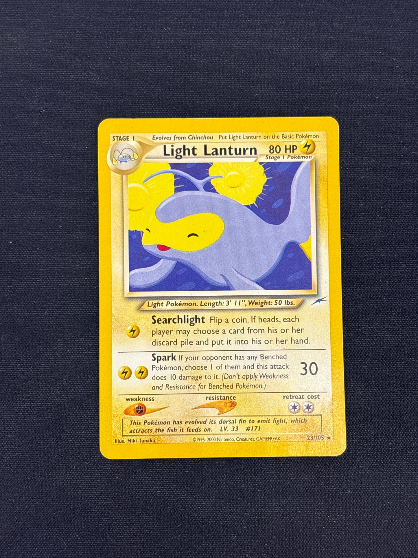 Auction Lot 136: Light Lanturn Pokemon Neo Destiny Card Conditions Vary