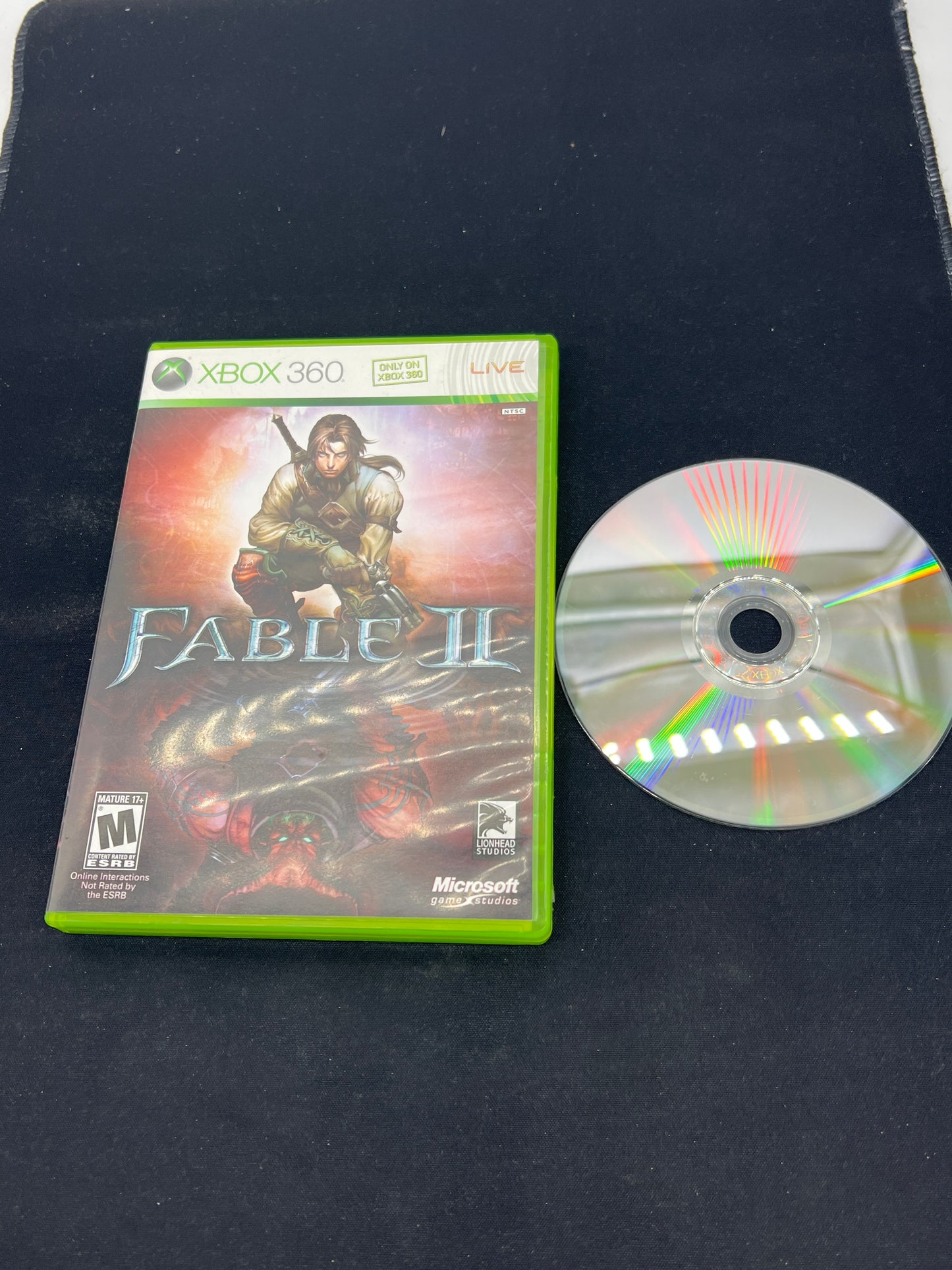 Auction Lot 109: XBOX 360 Fable II Disc & Case