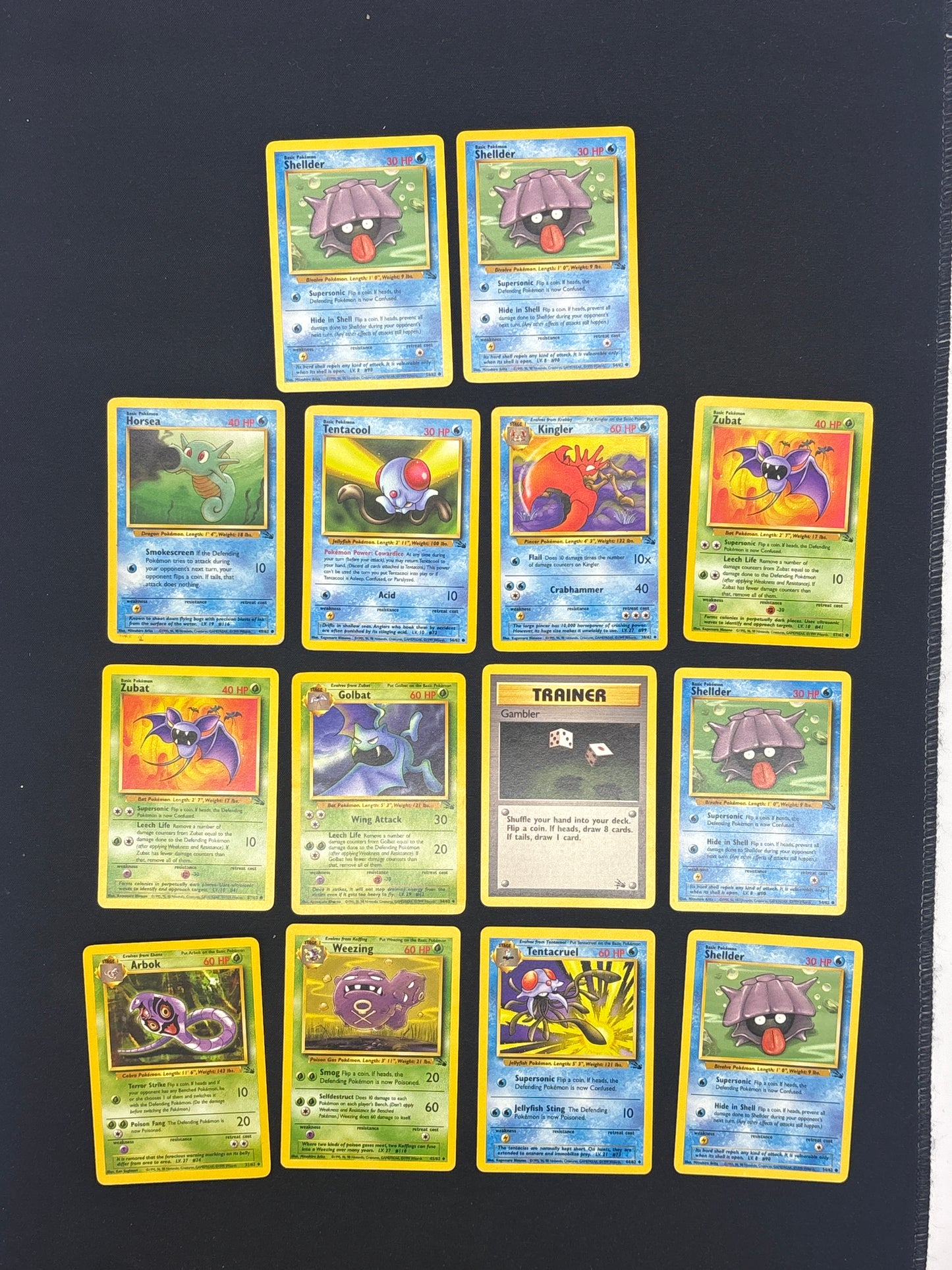 Auction Lot 113: Pokemon Cards Lot of 14 Assorted Fossil Conditions Vary