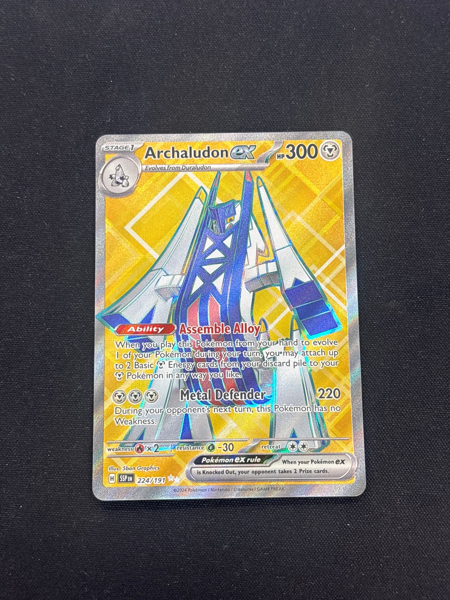 Auction Lot 54: Pokemon Cards Archaludon EX Full Art Condition Vary