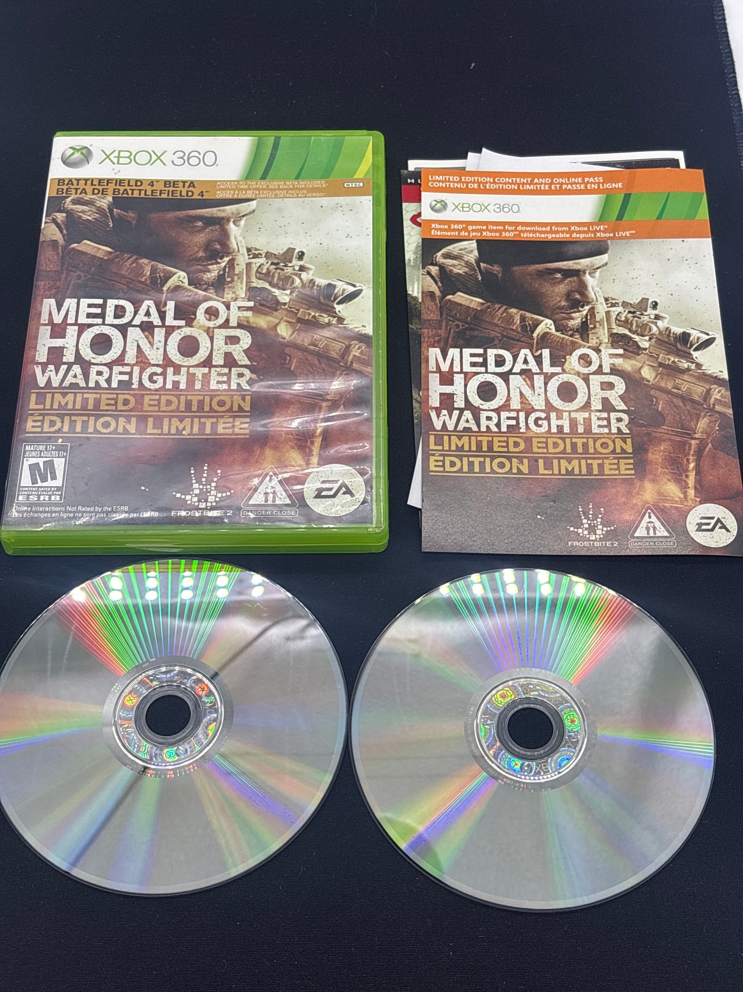 Auction Lot 63: XBOX 360 Medal of Honor Warfighter Limited Edition With Case & Disc