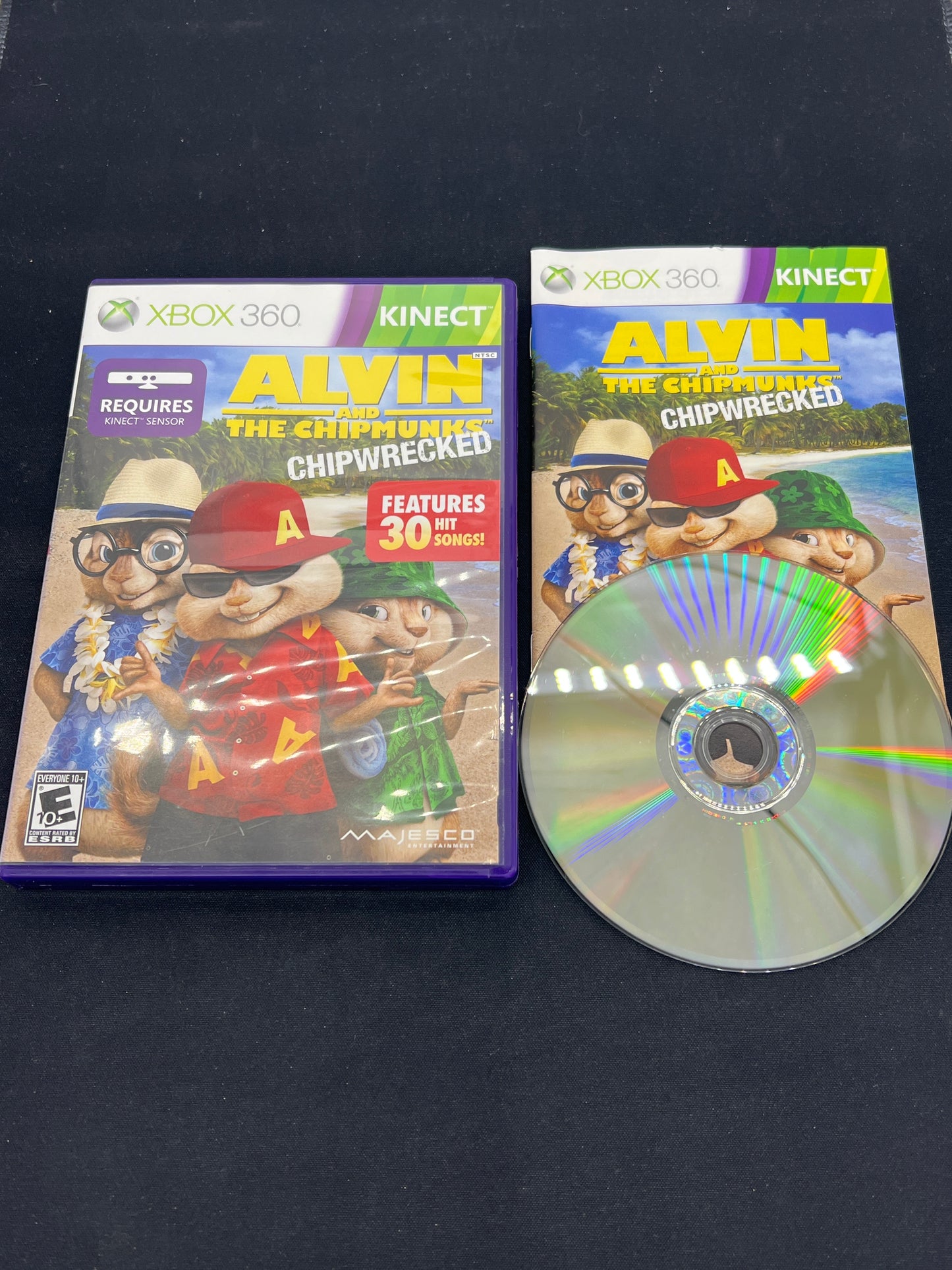 Auction Lot 159: XBOX 360 Video Game Alvin and the Chipmunks Chipwrecked CIB
