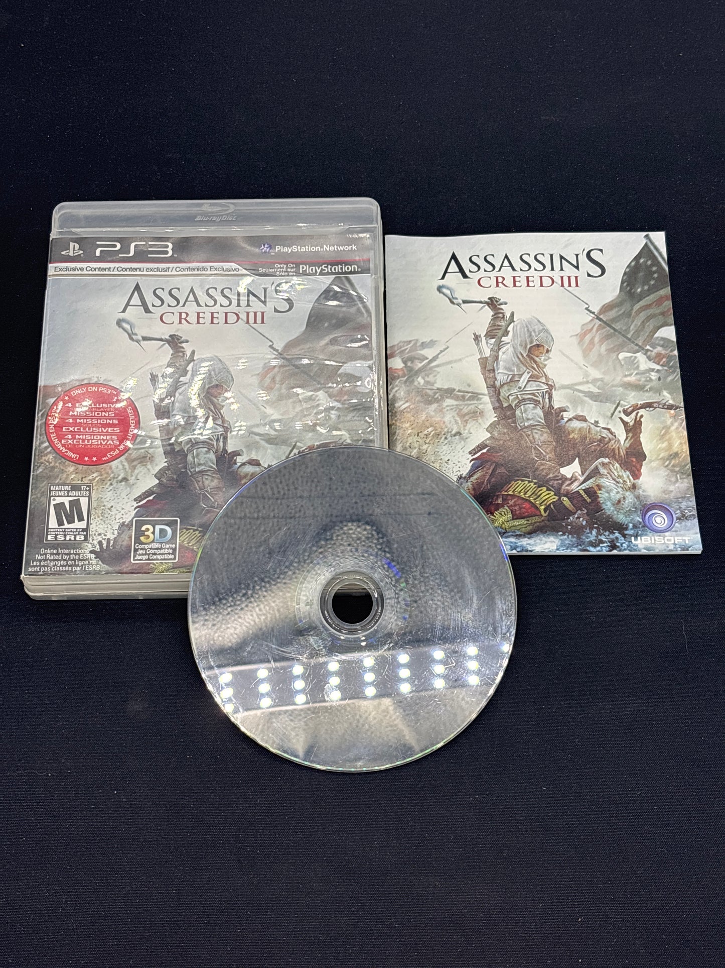 Auction Lot 183: Assassins Creed 3 Video Game PlayStation 3 CIB