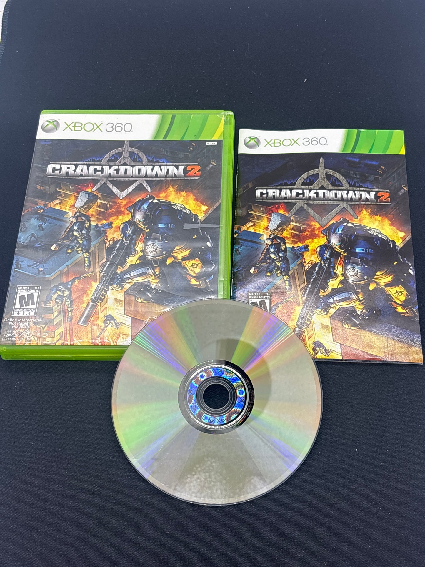 Auction Lot 64: XBOX 360 Crackdown 2 With Case & Disc