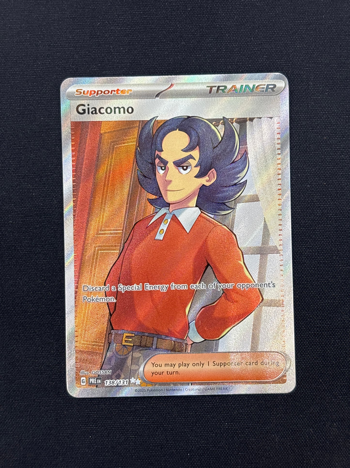 Auction Lot 276: Pokemon Giacomo Full Art Card Conditions Vary