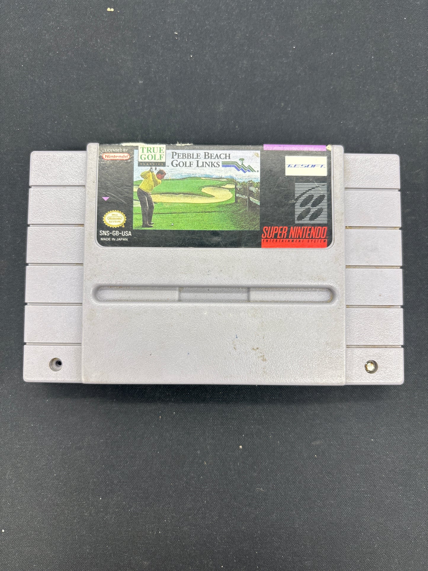 Auction Lot 93: SNES Video Game Pebble Beach Golf Links Loose