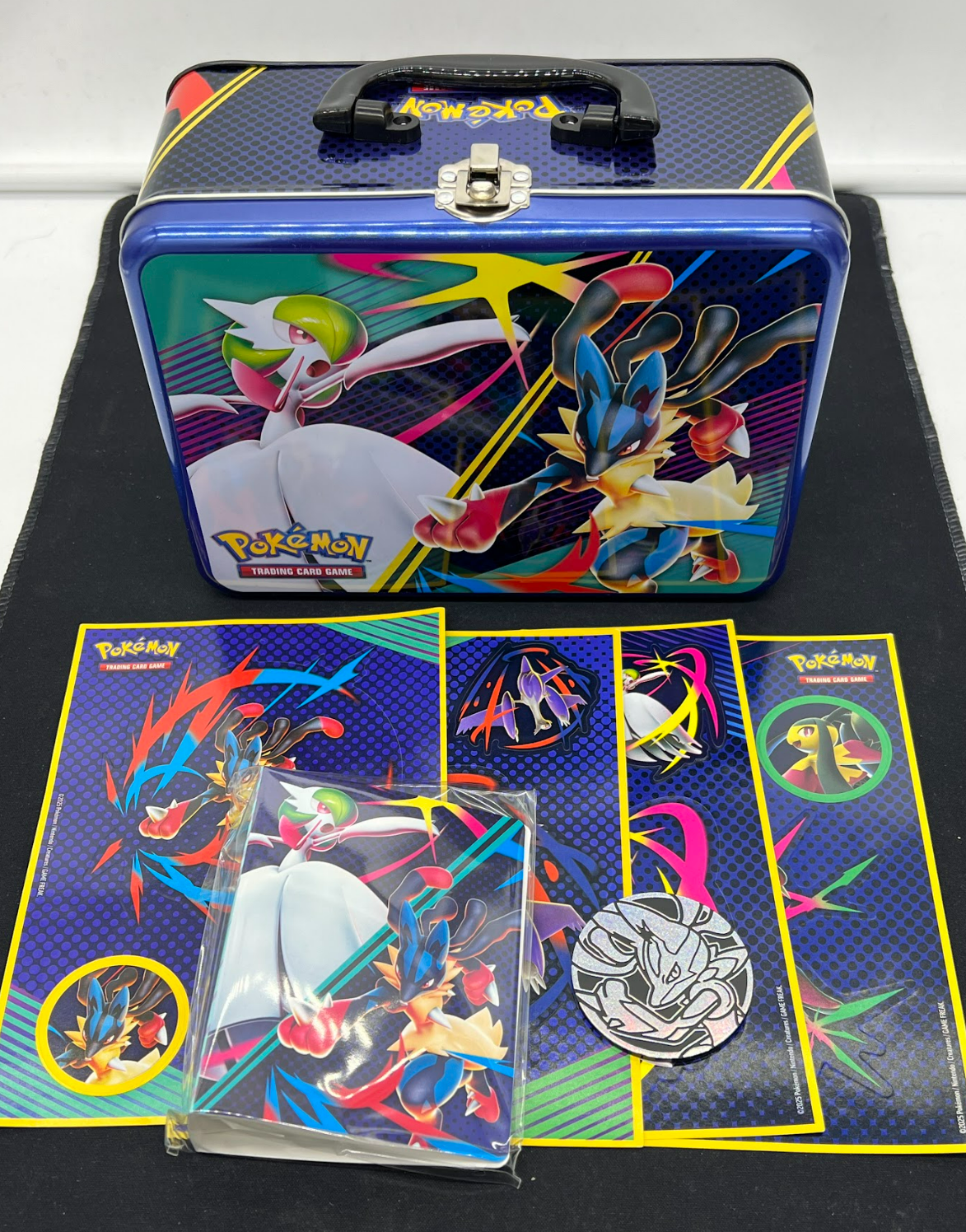 Auction Lot 150: Mega Evolutions Lunch Tin EMPTY With Inserts