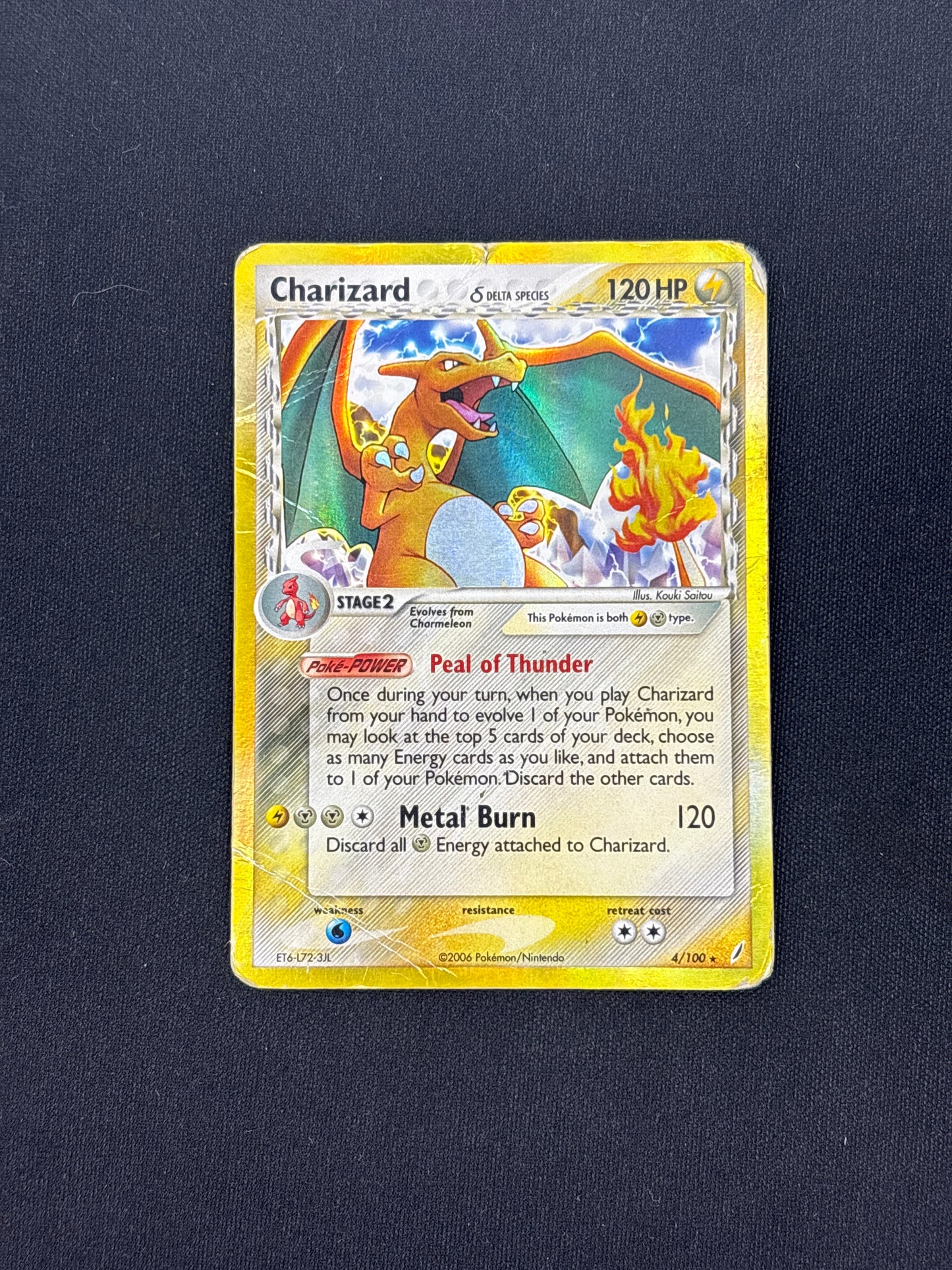 Auction Lot 36: Charizard Holo Pokemon Crystal Guardians Delta Species 4/100 Conditions Vary