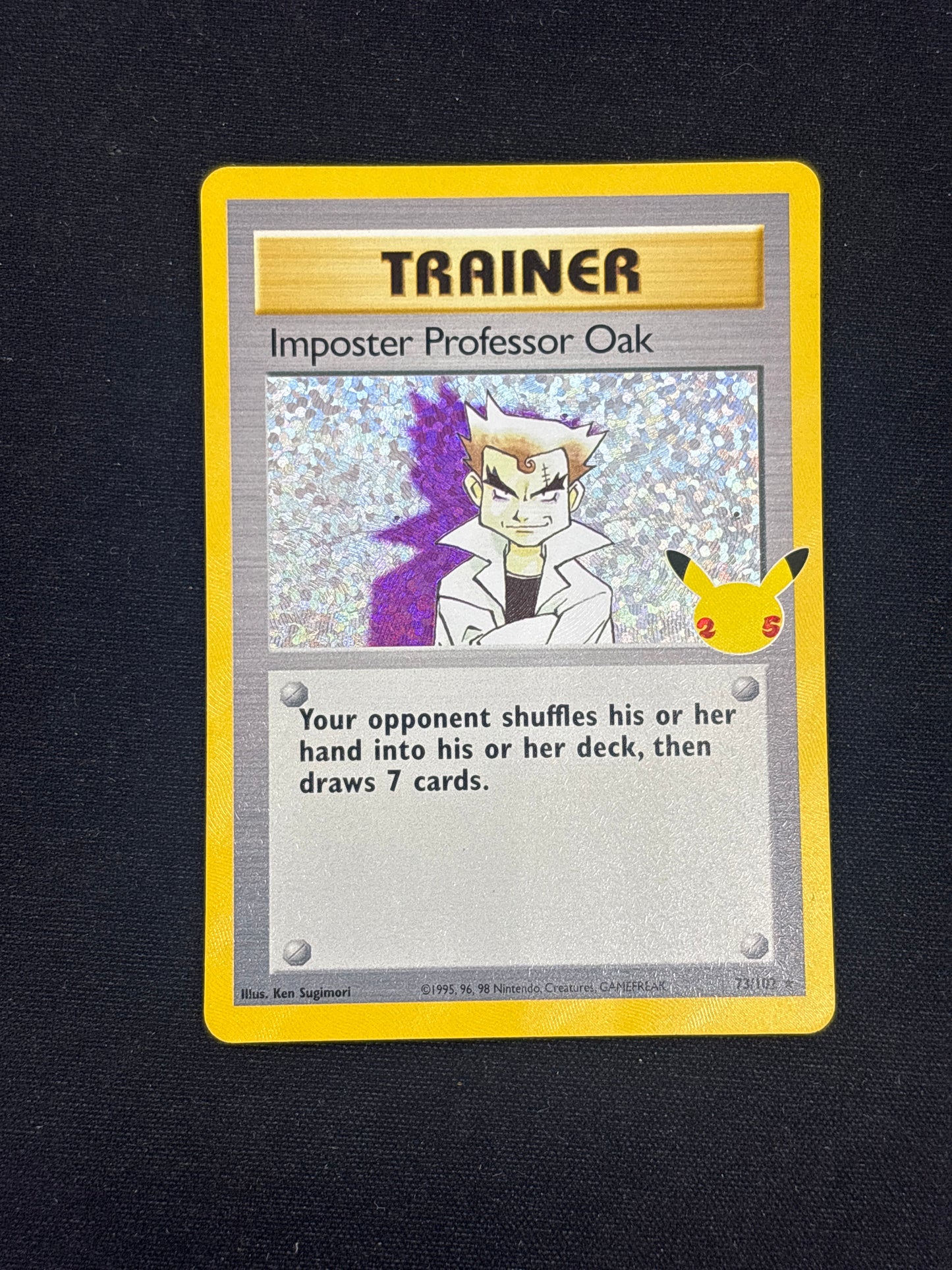 Auction Lot 48: Pokemon Card Imposter Professor Oak Holo Condition Vary