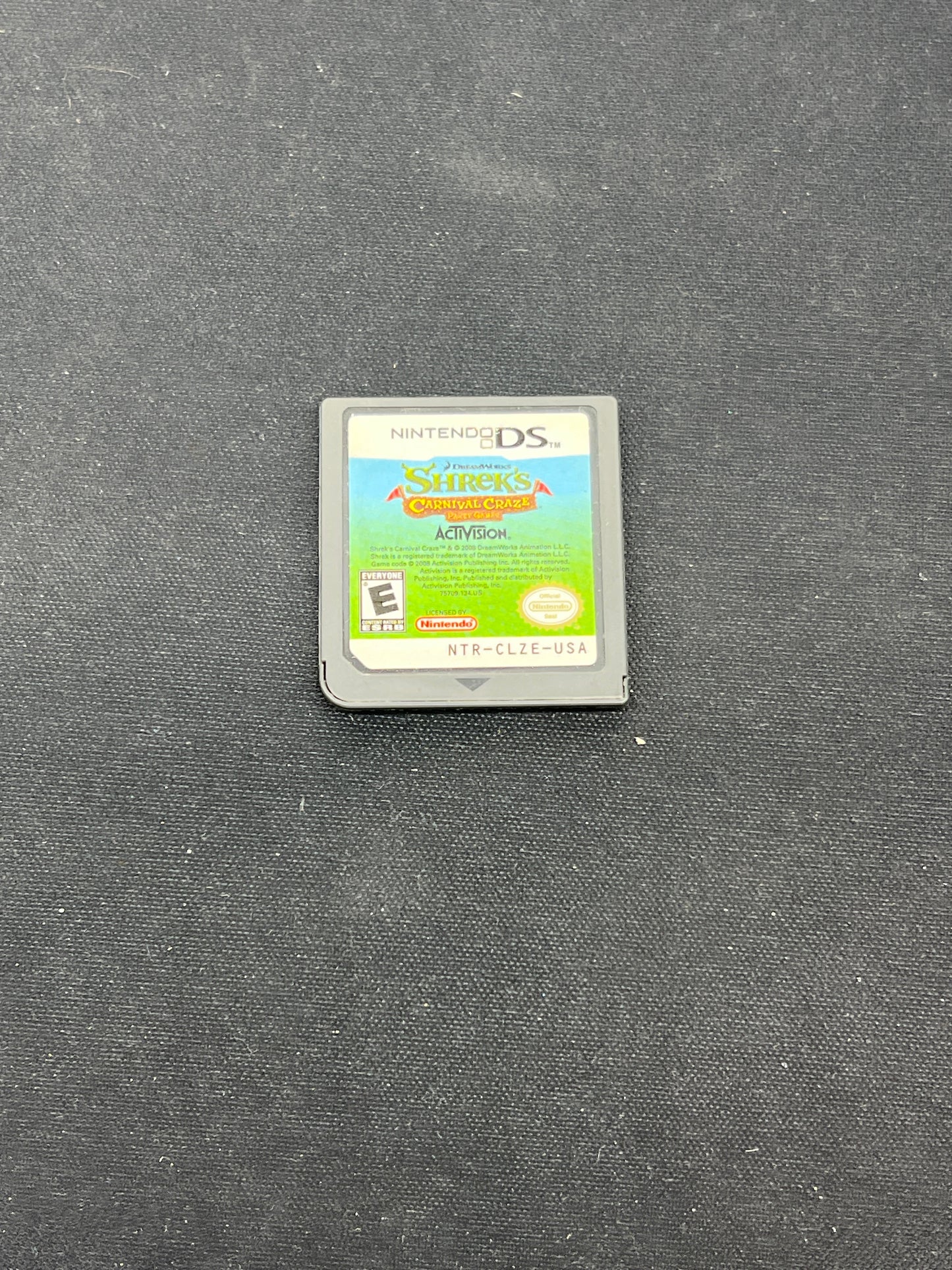Auction Lot 312: Nintendo DS Video Game Loose Shrek Carnival Craze