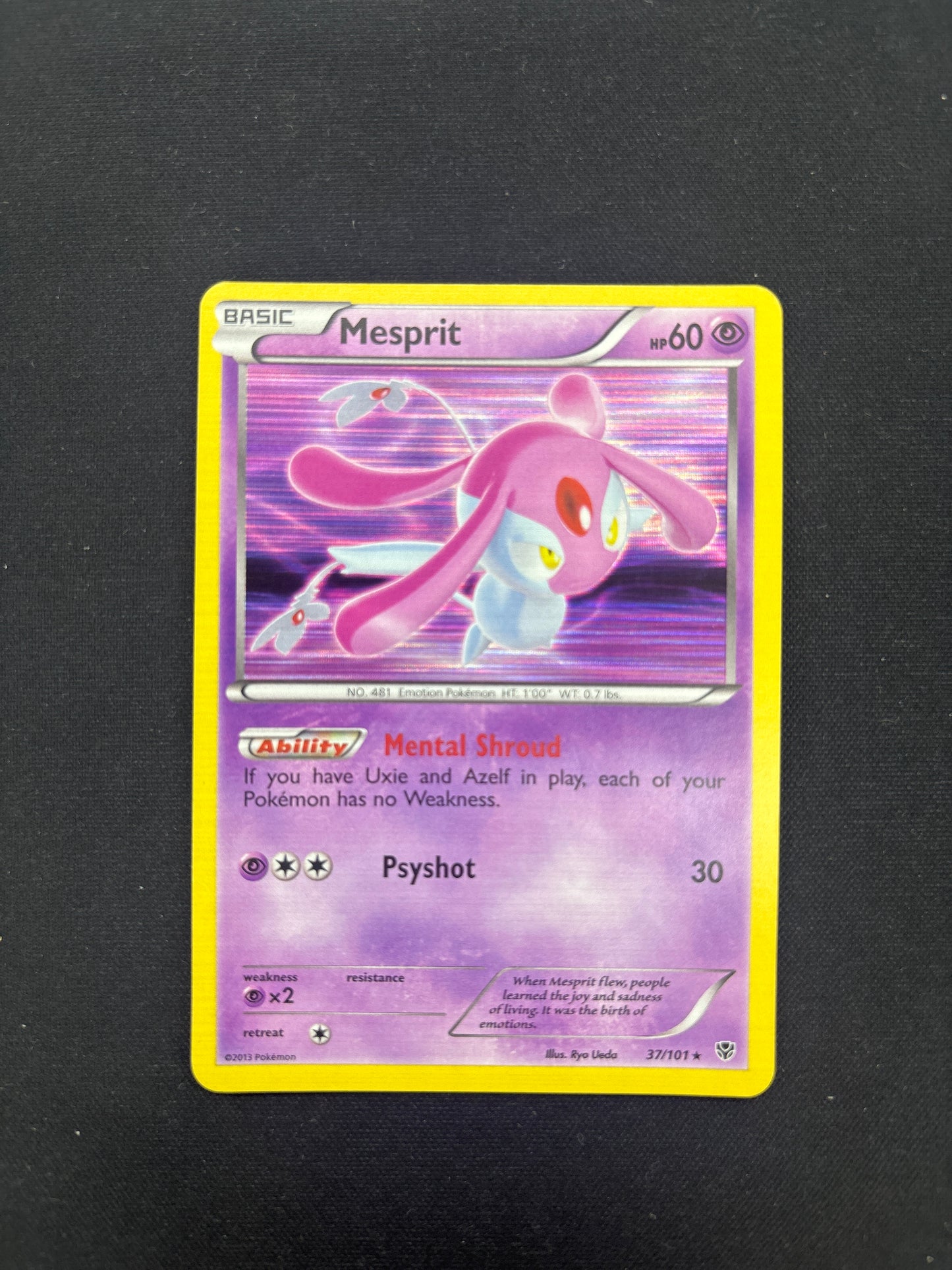Auction Lot 137: Pokemon Card Mesprit Plasma Blast Conditions Vary
