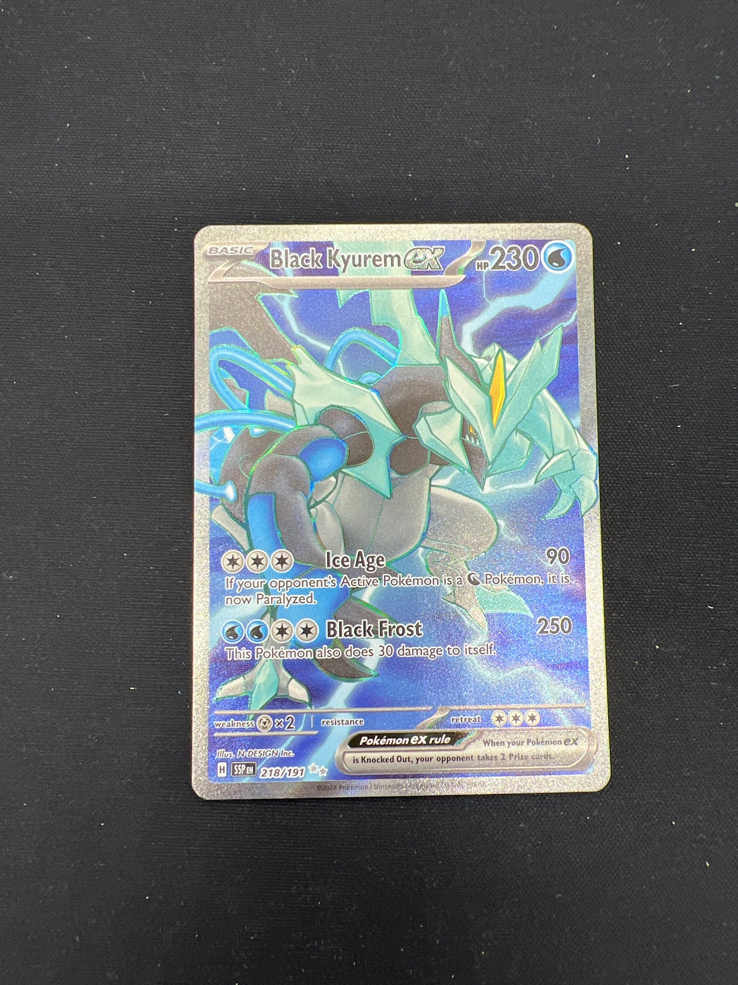 Auction Lot 223: Pokemon Cards Black Kyurem Full Art Conditions Vary