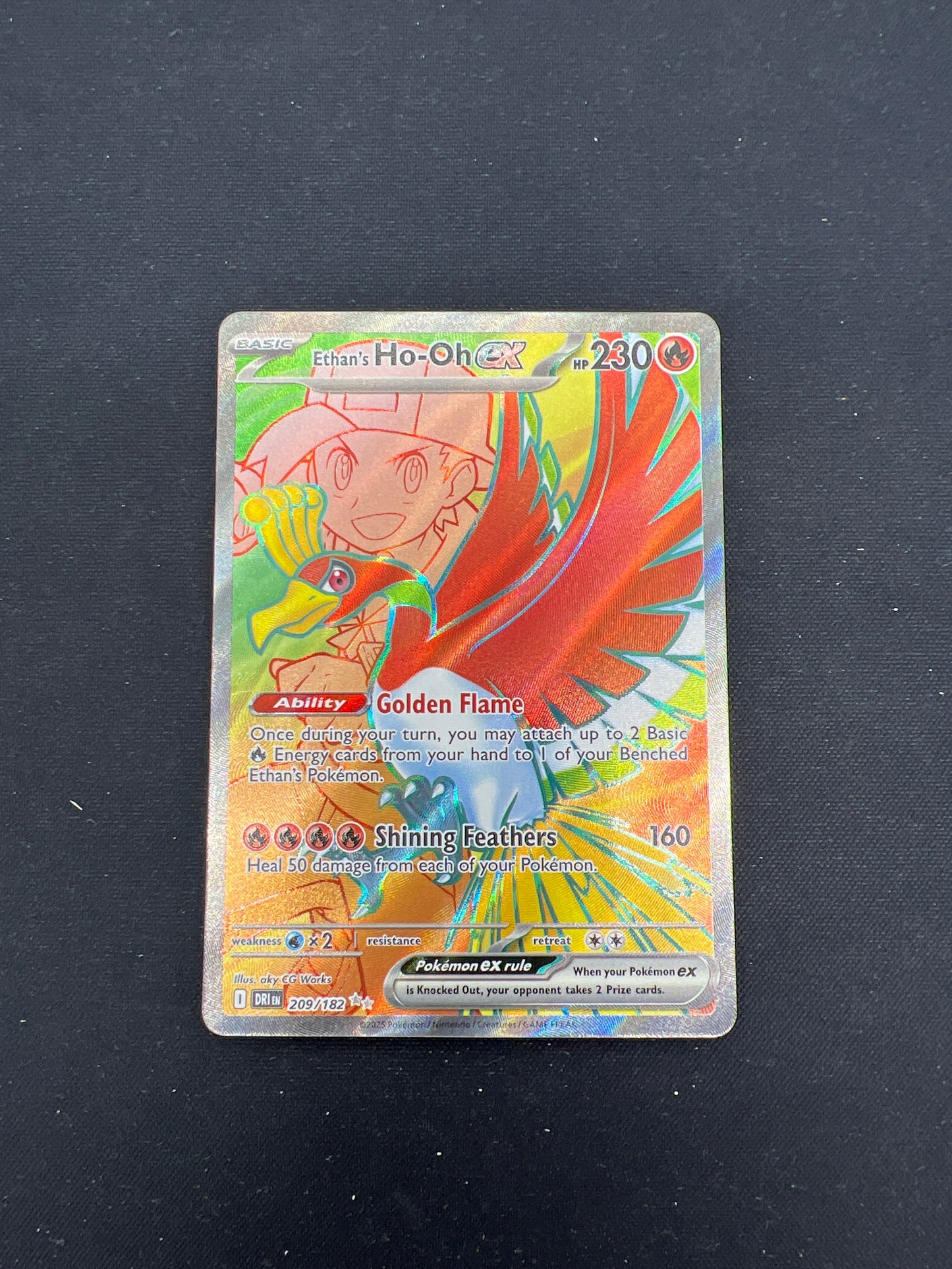 Auction Lot 218: Pokemon Cards Ethan's Ho-Oh EX Full Art Destined Rivals Conditions Vary