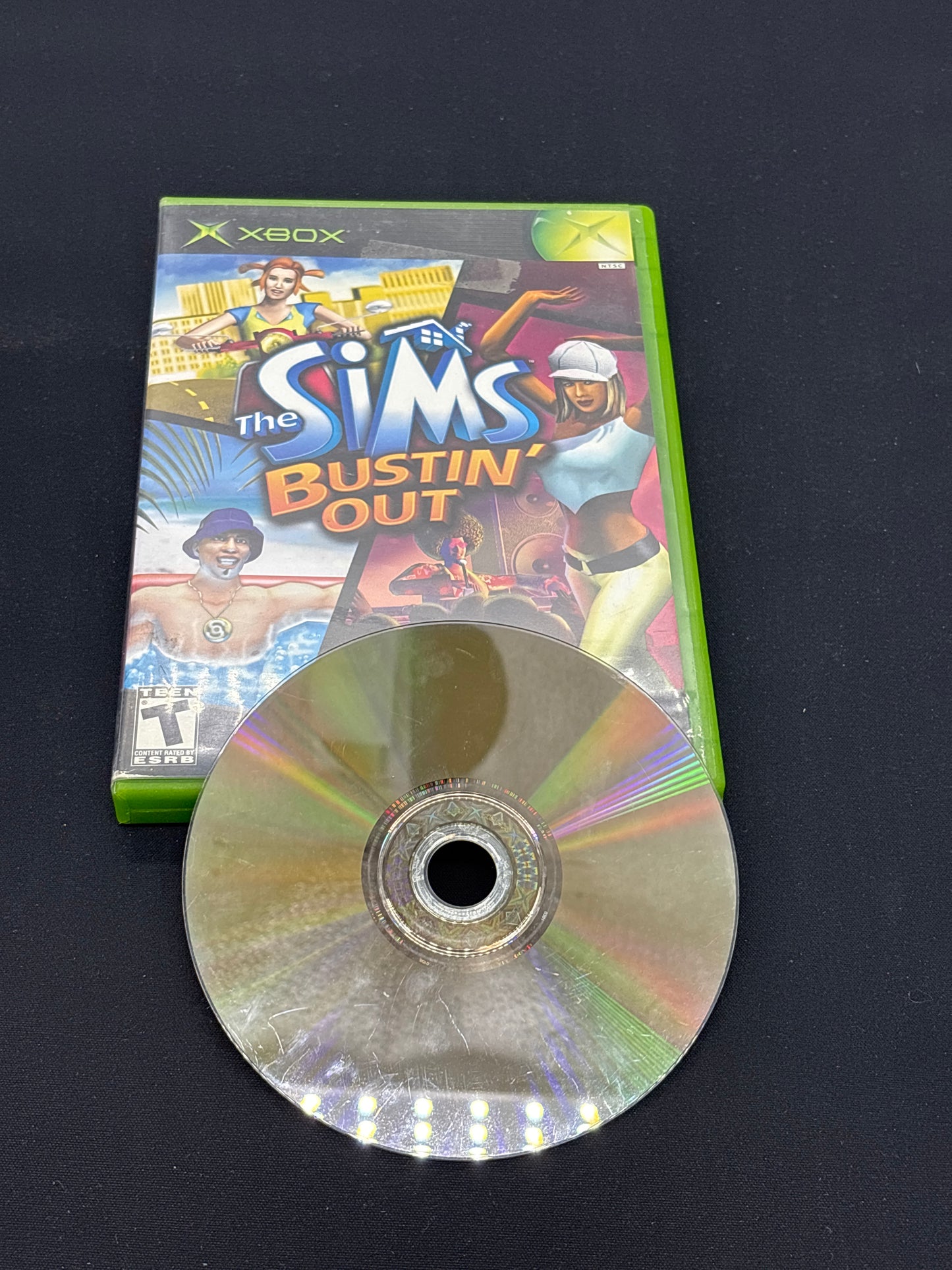 Auction Lot 152: XBOX The Sims Bustin' Out With Case & Disc