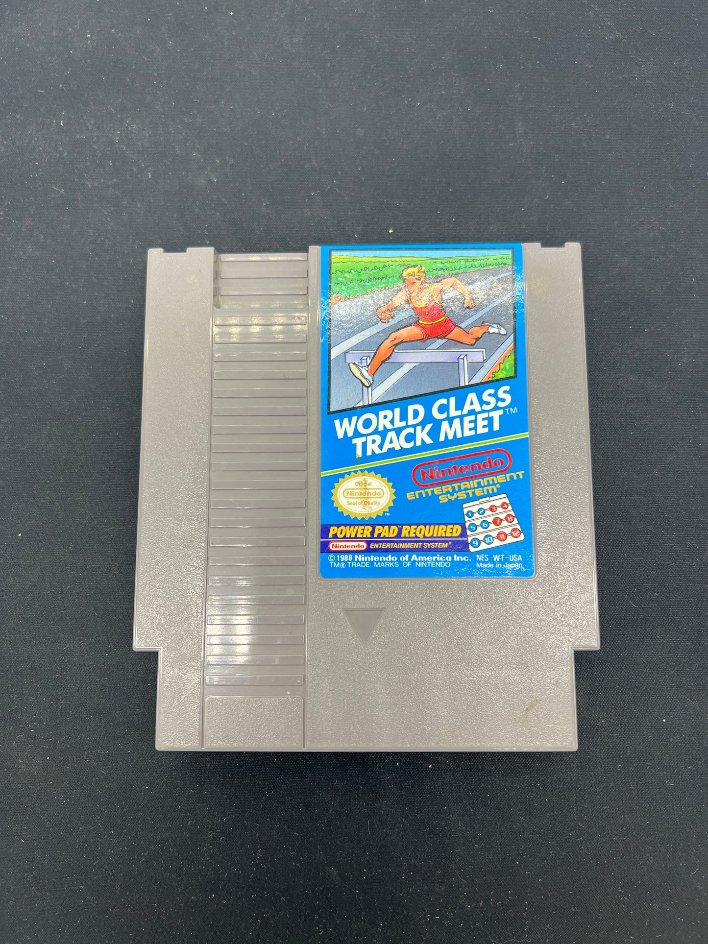 Auction Lot 345: Nintendo NES Video Game Loose World Class Track Meet