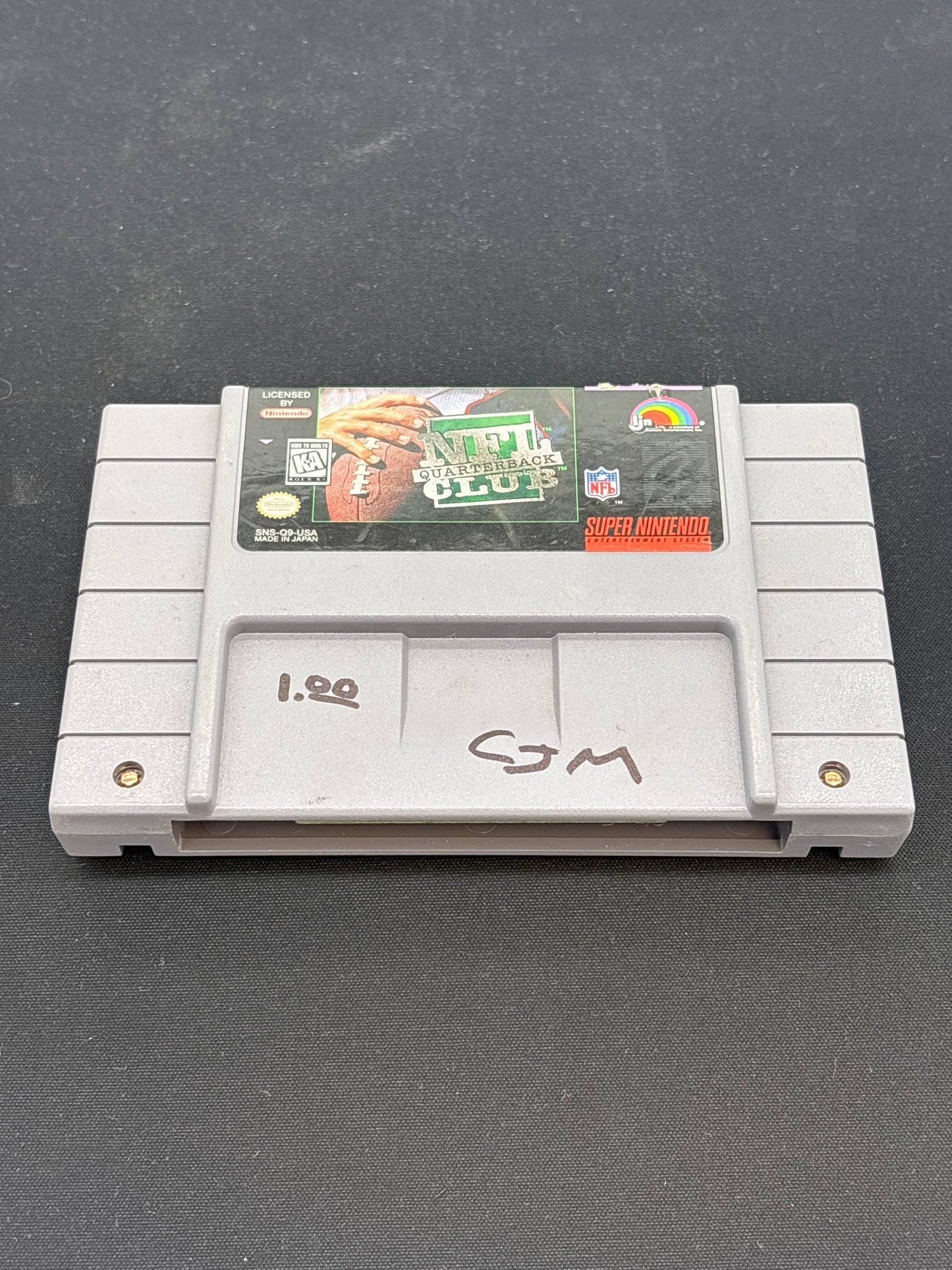 Auction Lot 90: SNES Video Game NFL Quaterback Club