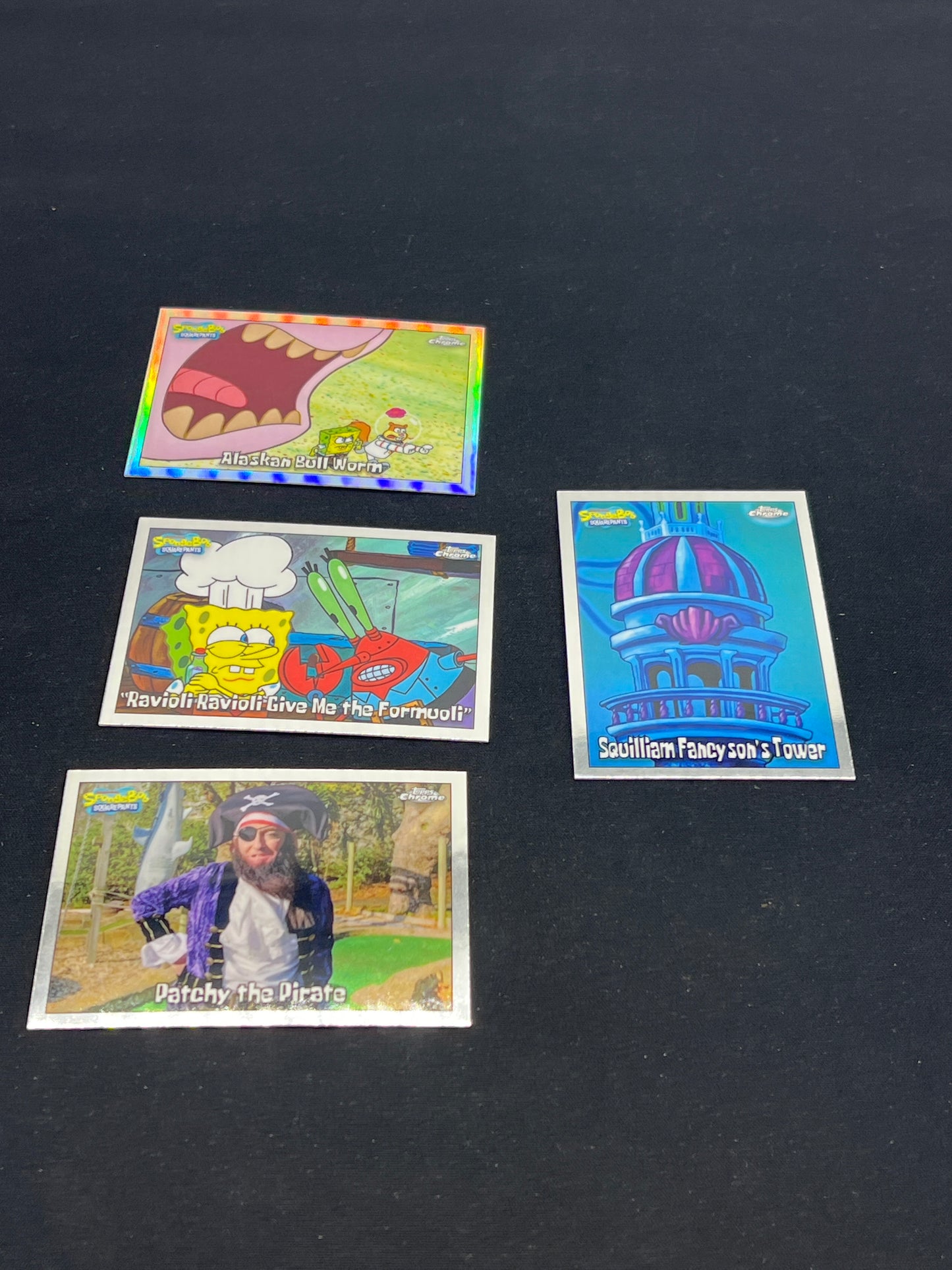 Auction Lot 256: Spongebob Cards Topps Chrome 25th Anniversary 2025 Base Cards Conditions Vary