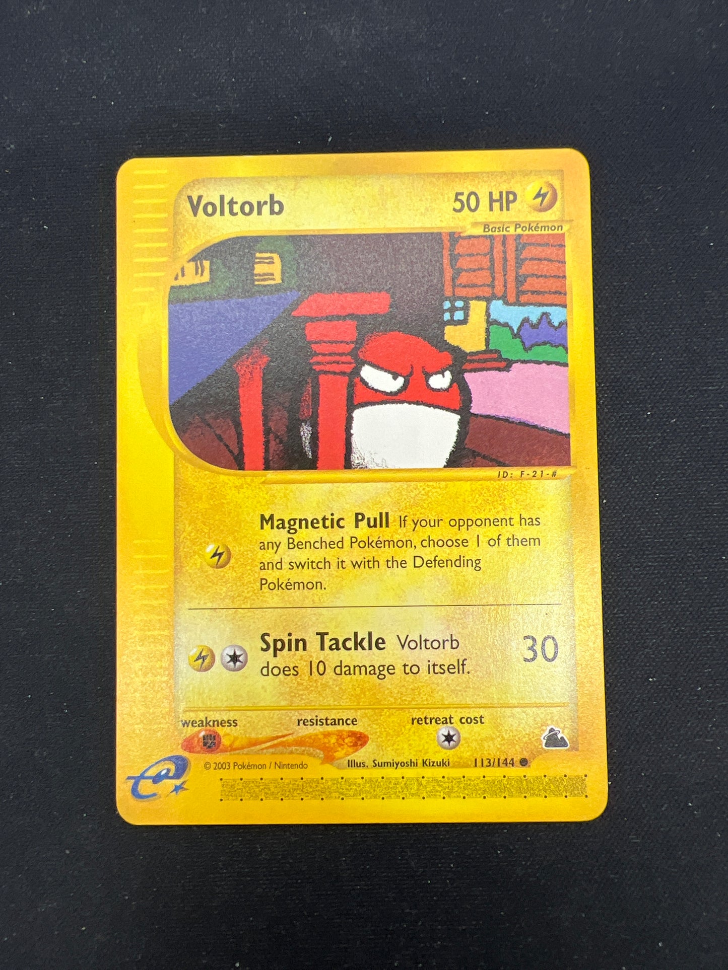 Auction Lot 209: Pokemon Card Voltorb E-Reader Skyridge Conditions Vary