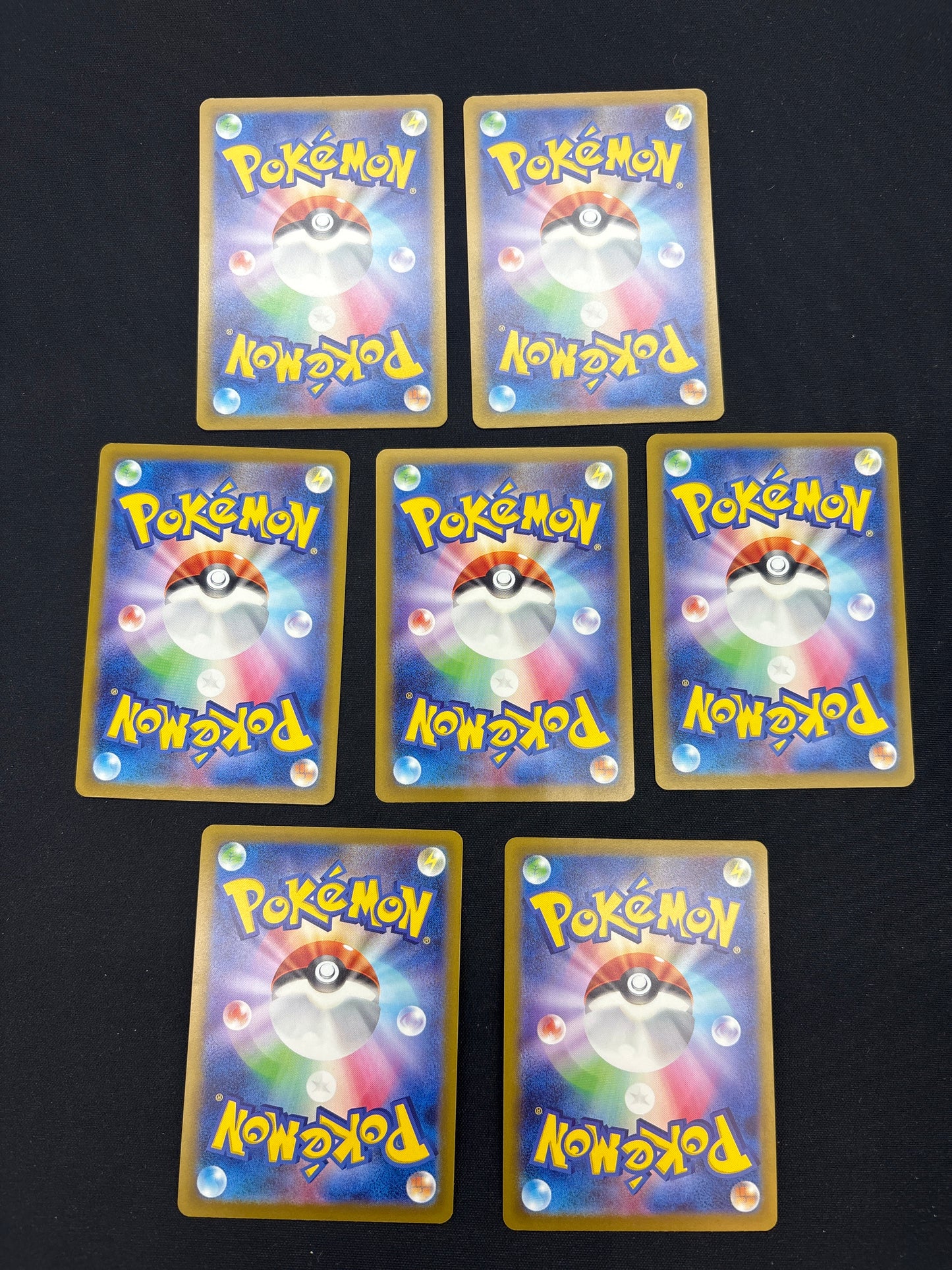 Auction Lot 268: Pokemon Cards Lot of 7 Assorted Reverse Glitter Holo Shiny Treasures EX Conditions Vary