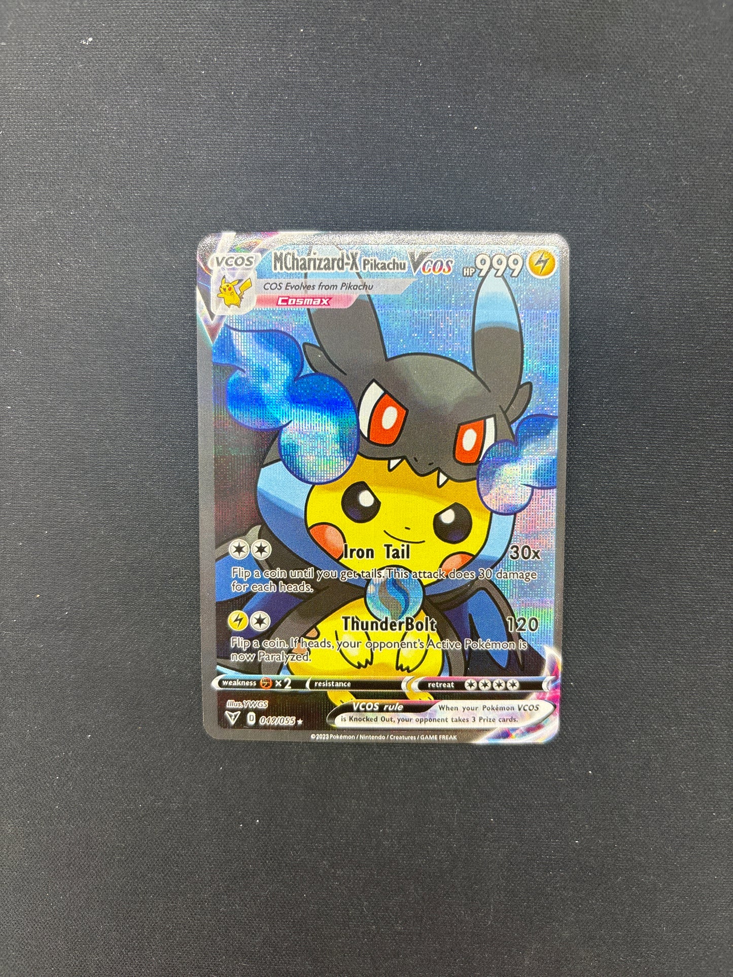 Auction Lot 315: Pokemon Card (CUSTOM) Pikachu Poncho M Charizard-X Conditions Vary