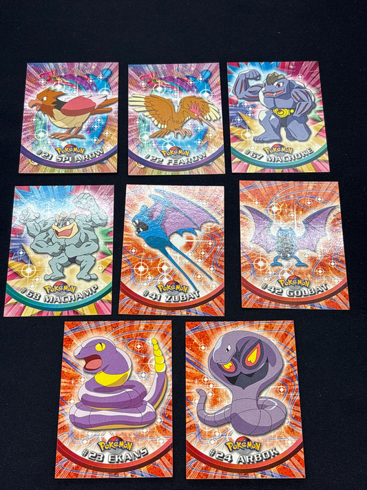 Auction Lot 101: Pokemon Cards Lot of 8 Assorted Topps Conditions Vary