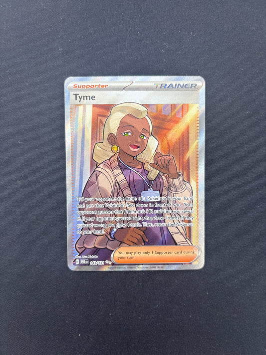 Auction Lot 338: Pokemon Card Tyme Full Art Condition Vary