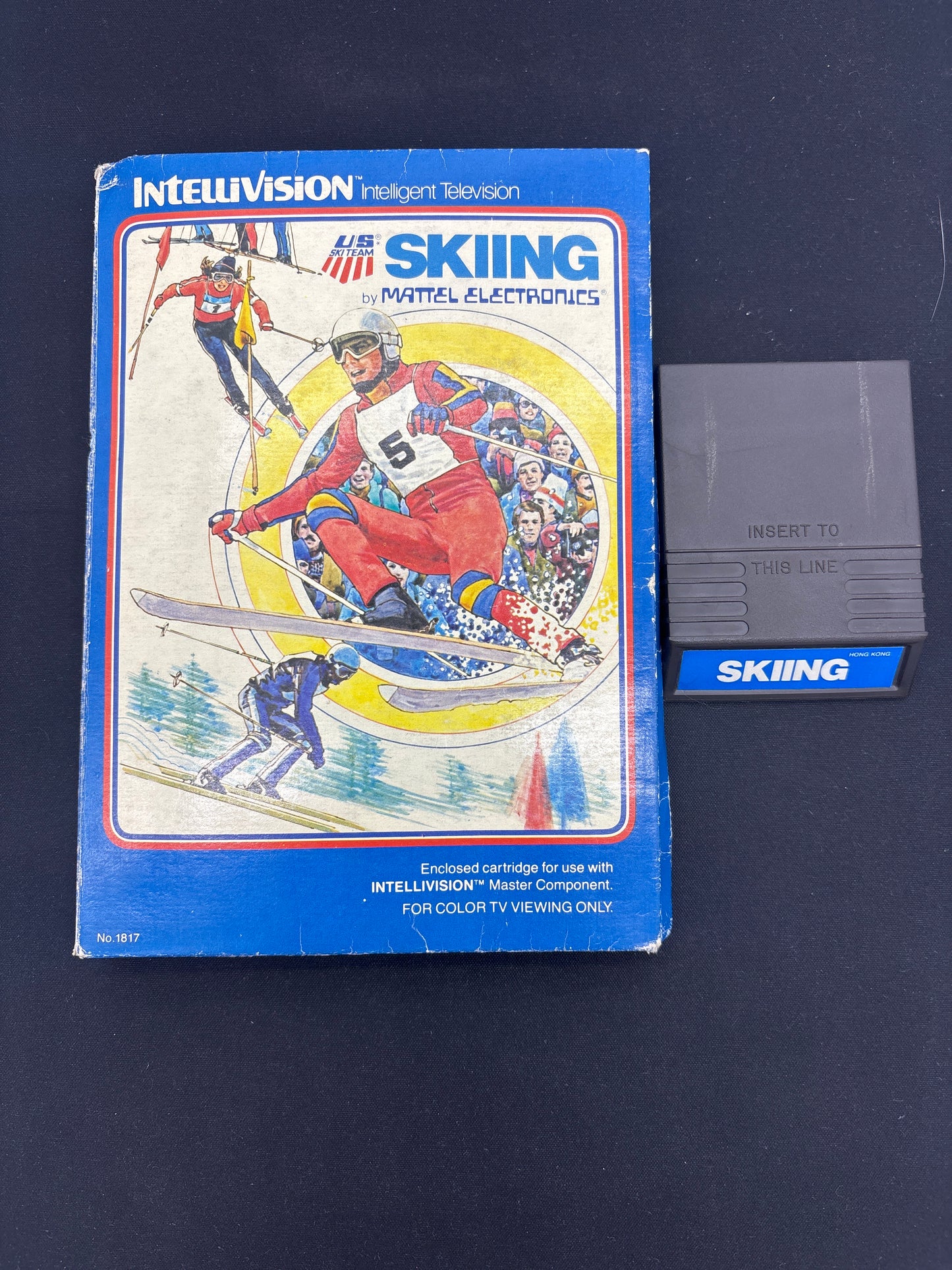 Auction Lot 147: Intellivision Video Game Skiing Box and Cartridge