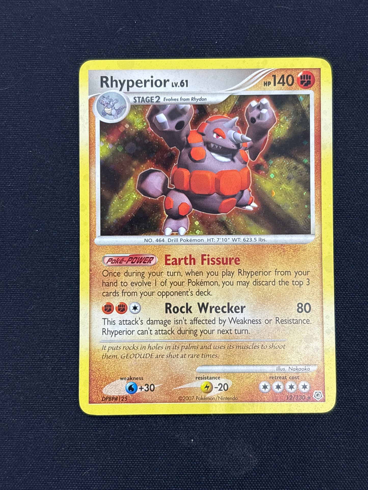 Auction Lot 207: Rhyperior Holo Card Conditions Vary