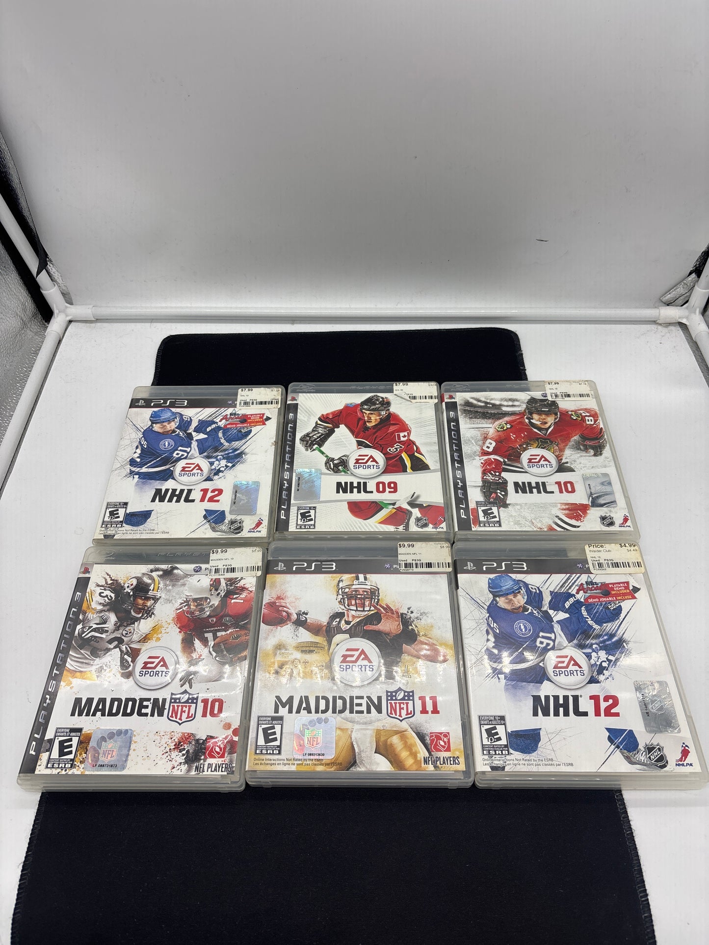 Auction Lot 255: PlayStation 3 Video Game Lot of 6 Assorted Sports Titles CIB