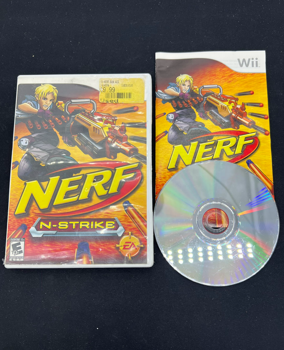 Auction Lot 129: Nintendo Wii Video Game Nerf N-Strike CIB