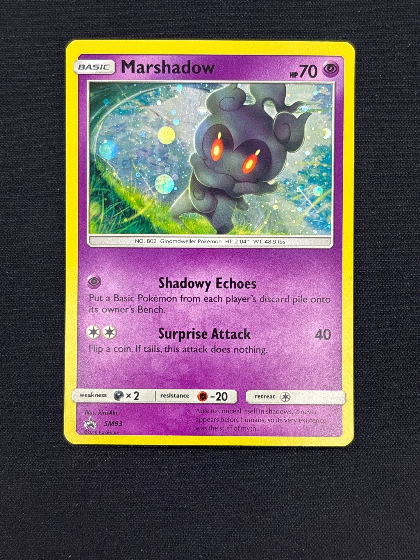 Auction Lot 44: Pokemon Card Marshadow SM Promo Conditions Vary